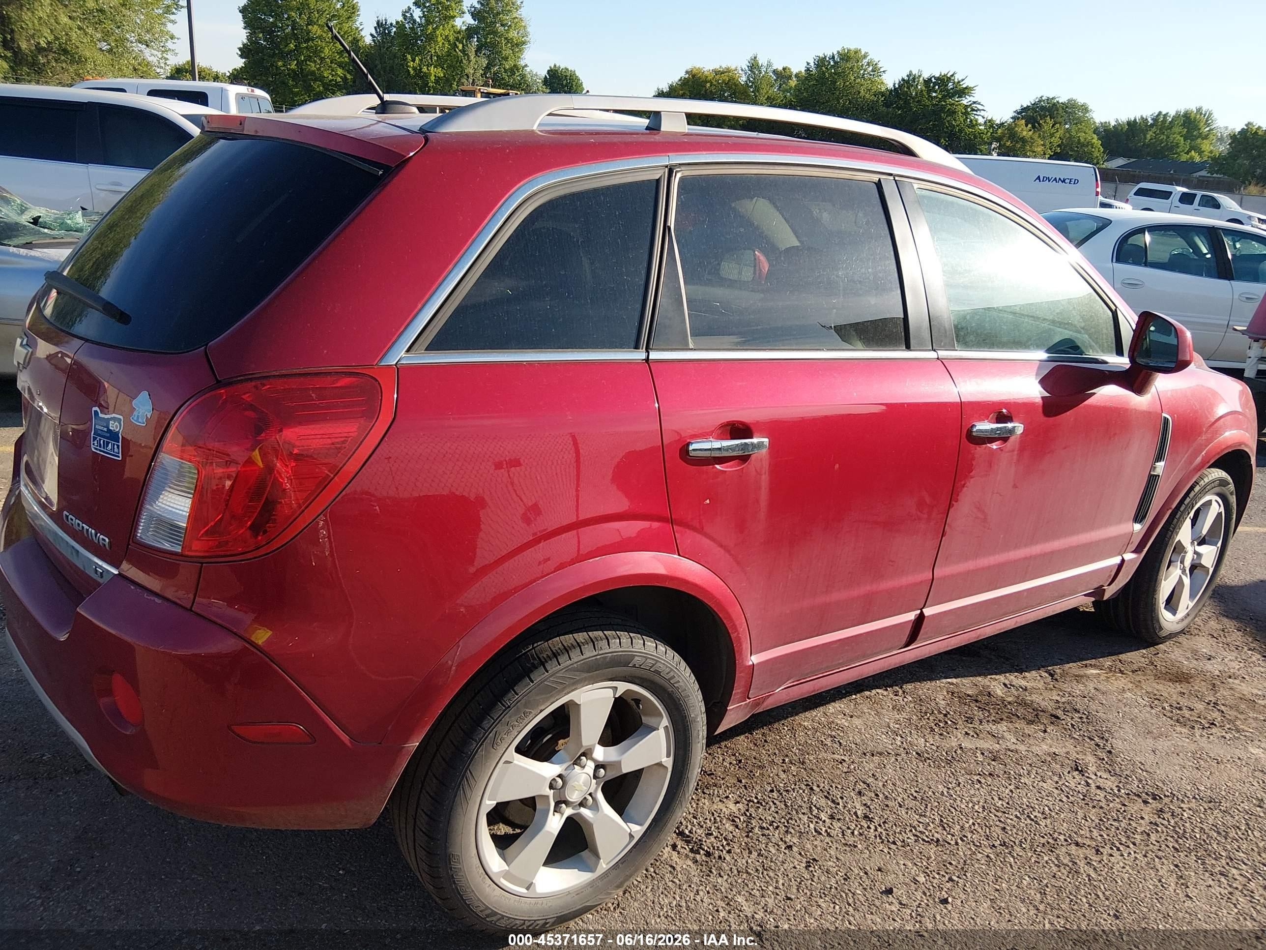 2014 Chevrolet Captiva Sport Fleet Lt Red vin: 3GNAL3EK2ES682605