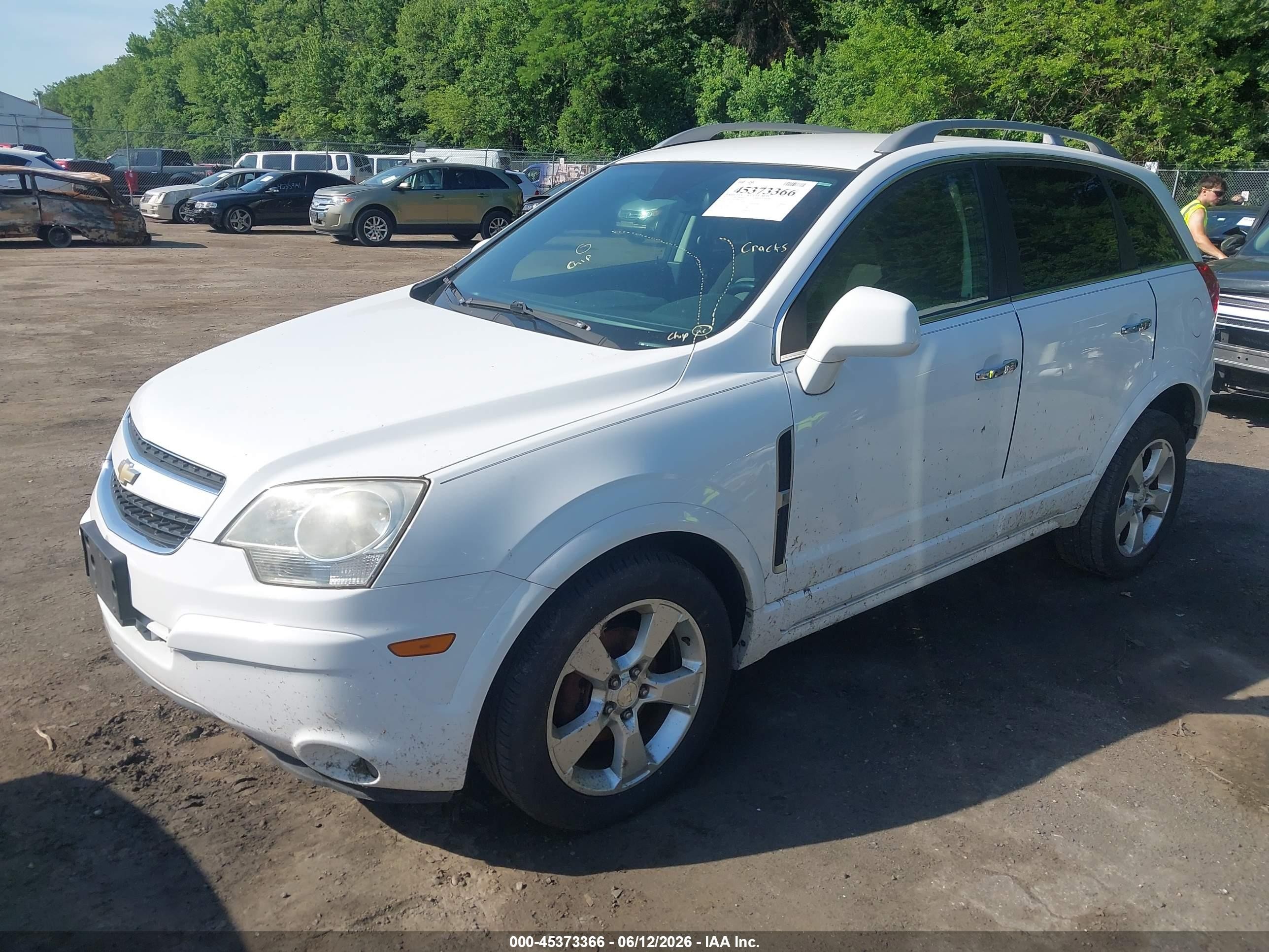 2014 Chevrolet Captiva Sport Fleet Lt White vin: 3GNAL3EK4ES665336