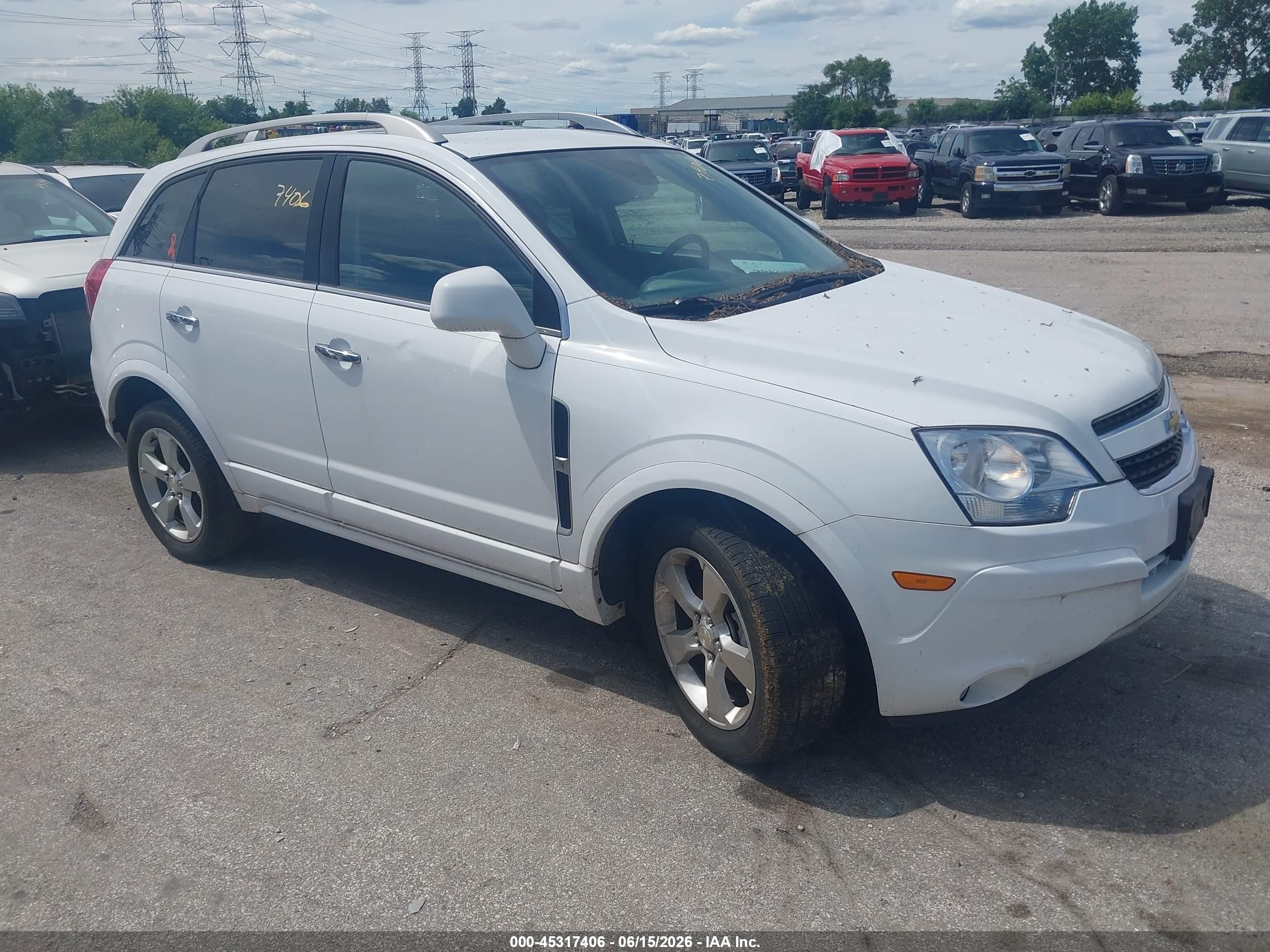 2014 Chevrolet Captiva Sport Lt White vin: 3GNAL3EK5ES611902