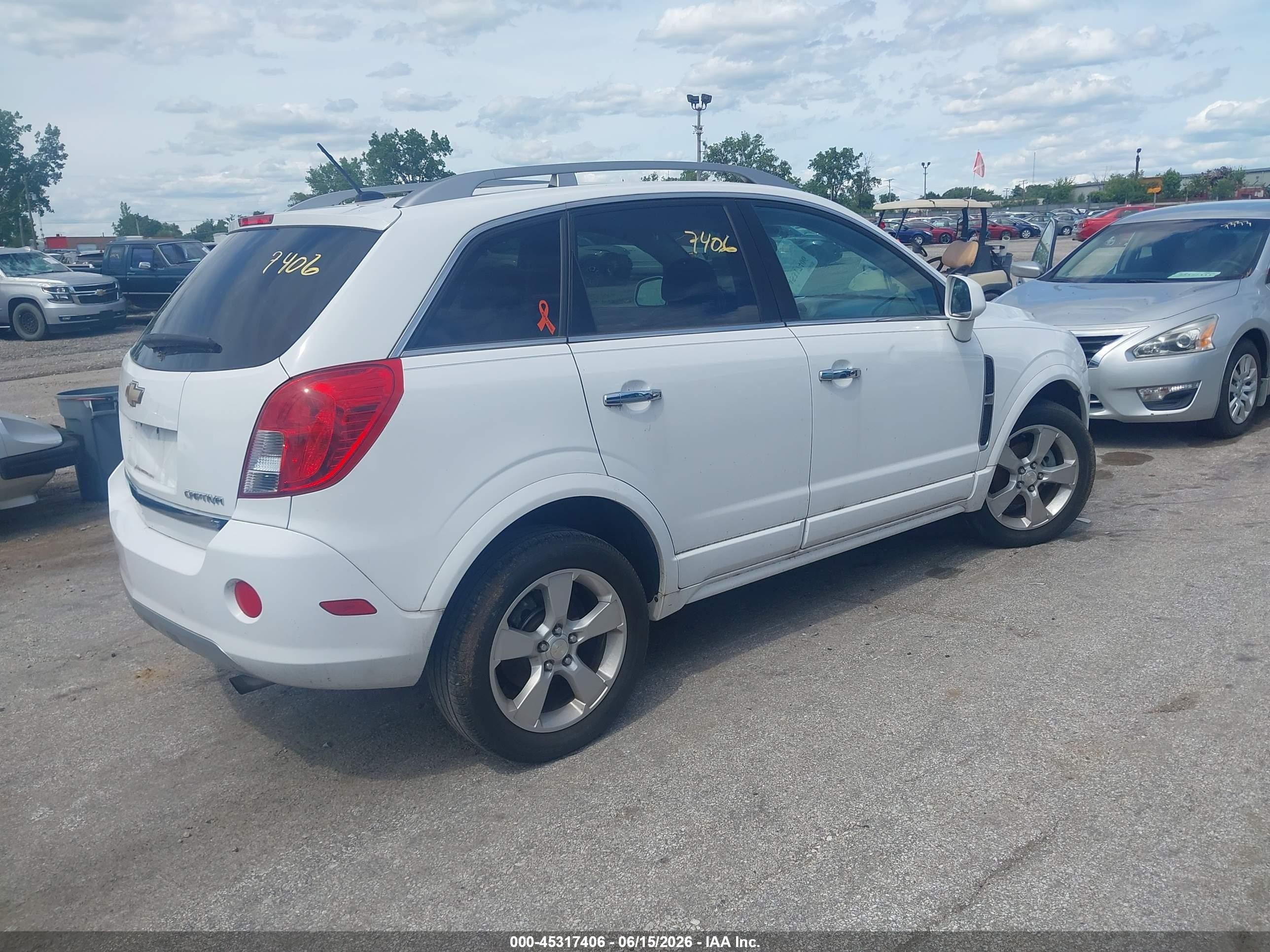 2014 Chevrolet Captiva Sport Lt White vin: 3GNAL3EK5ES611902