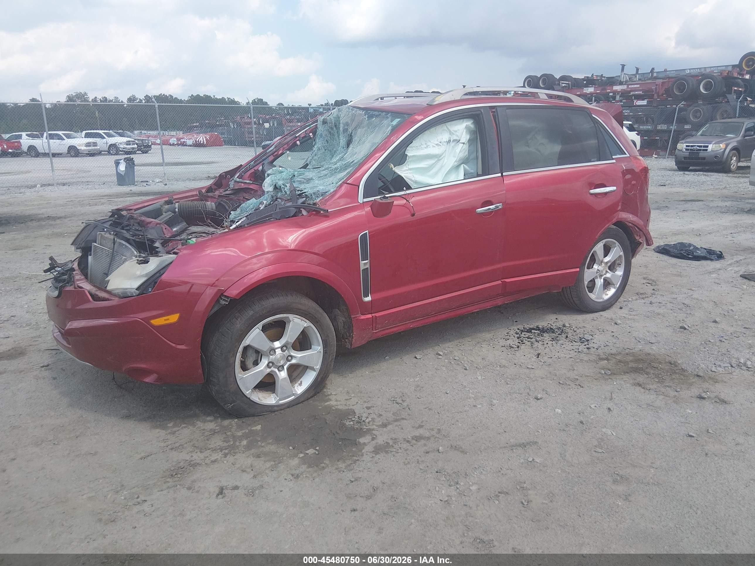2015 Chevrolet Captiva Sport Fleet Lt Burgundy vin: 3GNAL3EK6FS507789