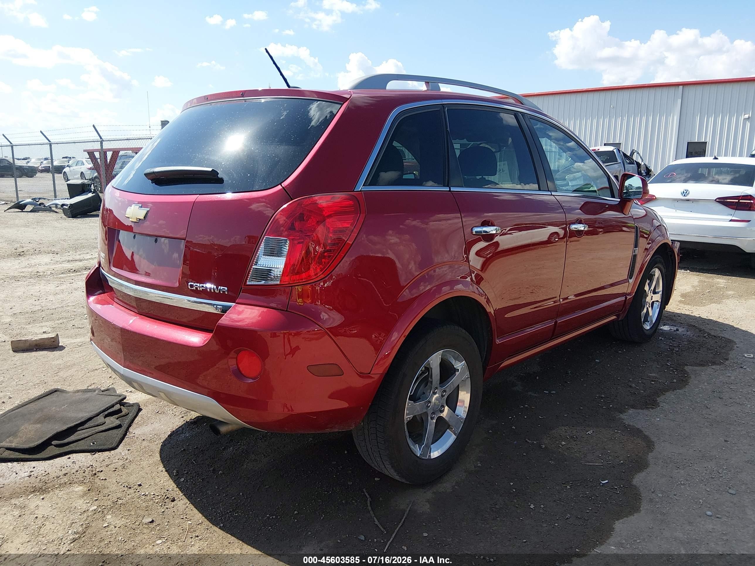2013 Chevrolet Captiva Sport Fleet Lt Red vin: 3GNAL3EK7DS593630