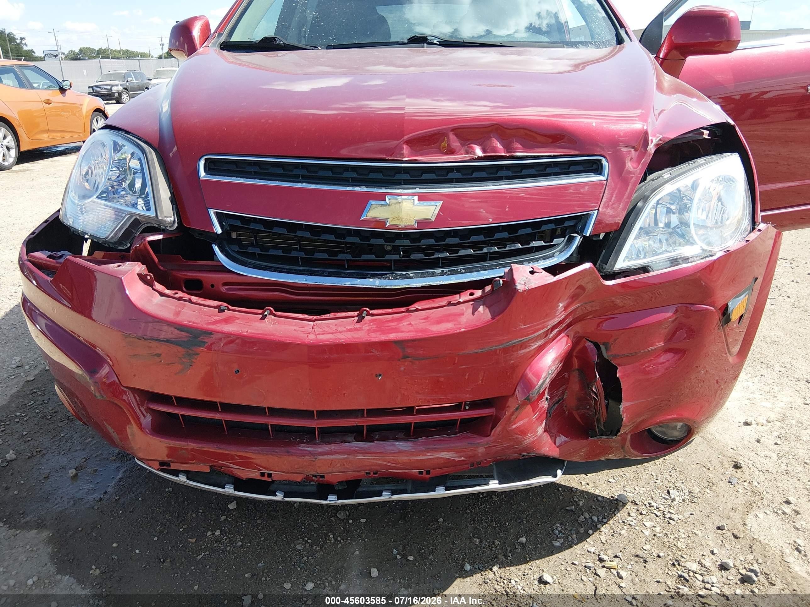 2013 Chevrolet Captiva Sport Fleet Lt Red vin: 3GNAL3EK7DS593630