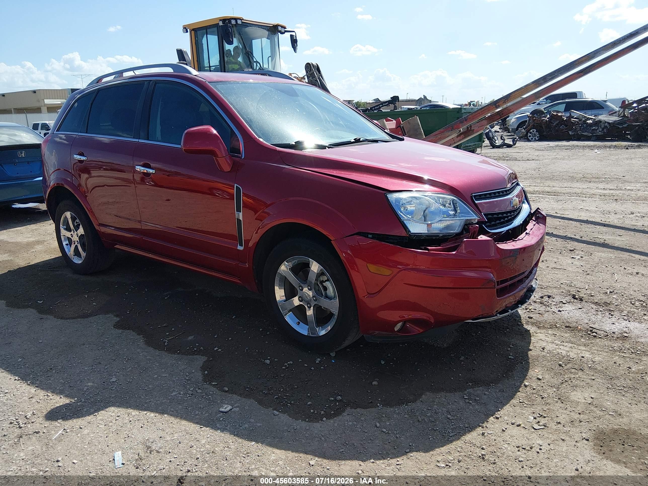 2013 Chevrolet Captiva Sport Fleet Lt Red vin: 3GNAL3EK7DS593630