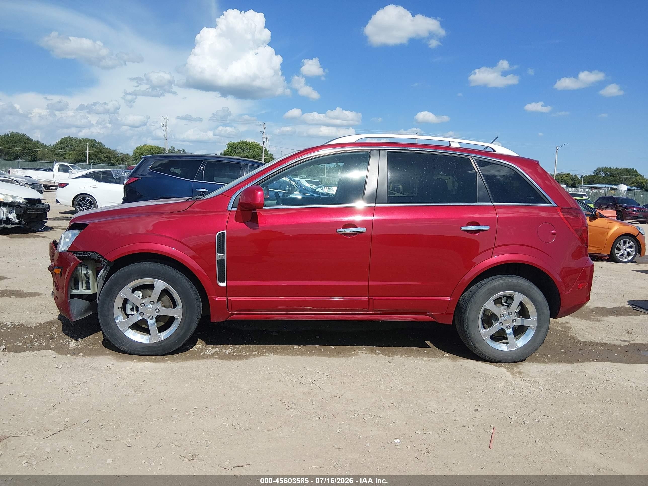 2013 Chevrolet Captiva Sport Fleet Lt Red vin: 3GNAL3EK7DS593630
