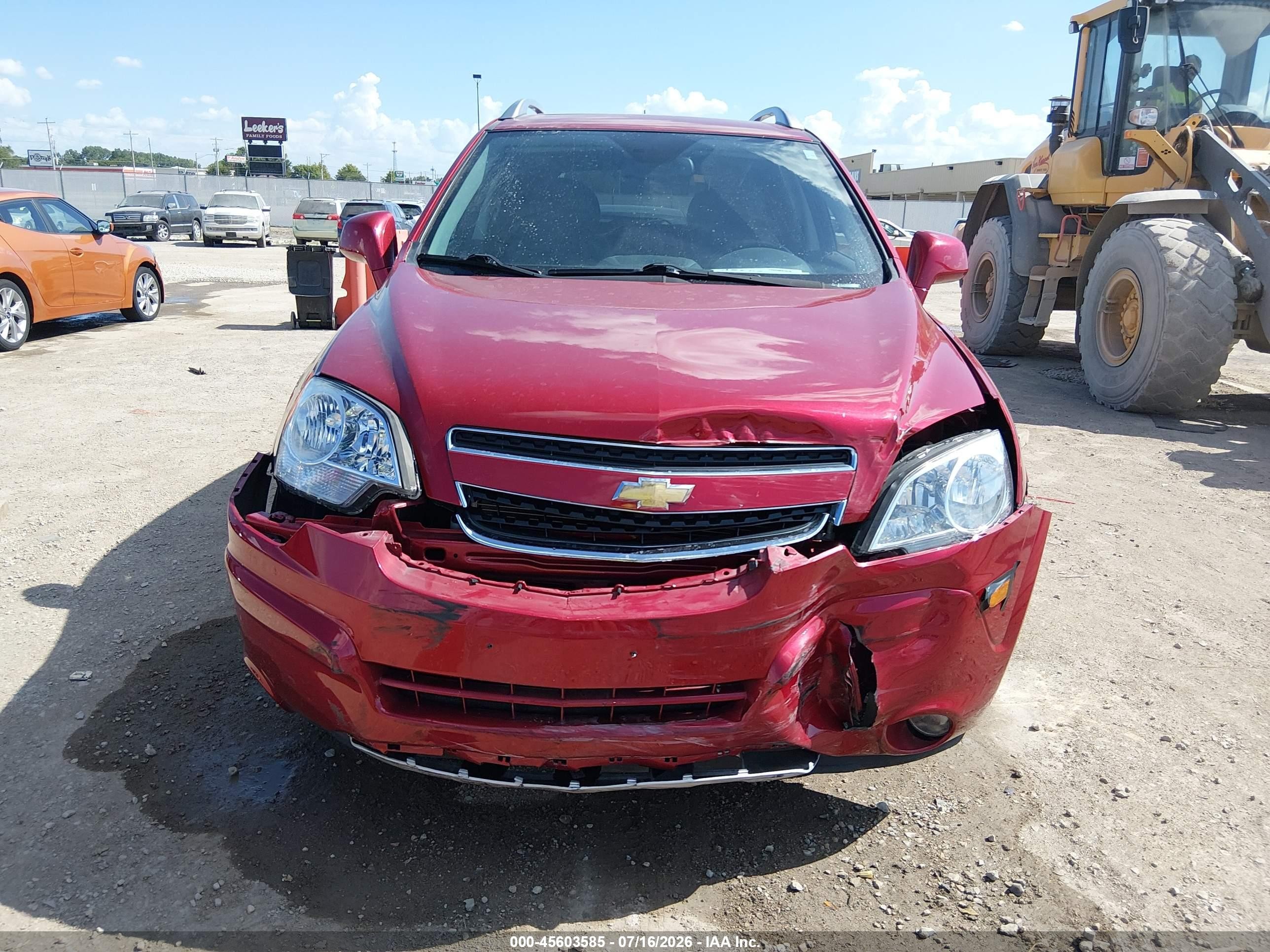 2013 Chevrolet Captiva Sport Fleet Lt Red vin: 3GNAL3EK7DS593630