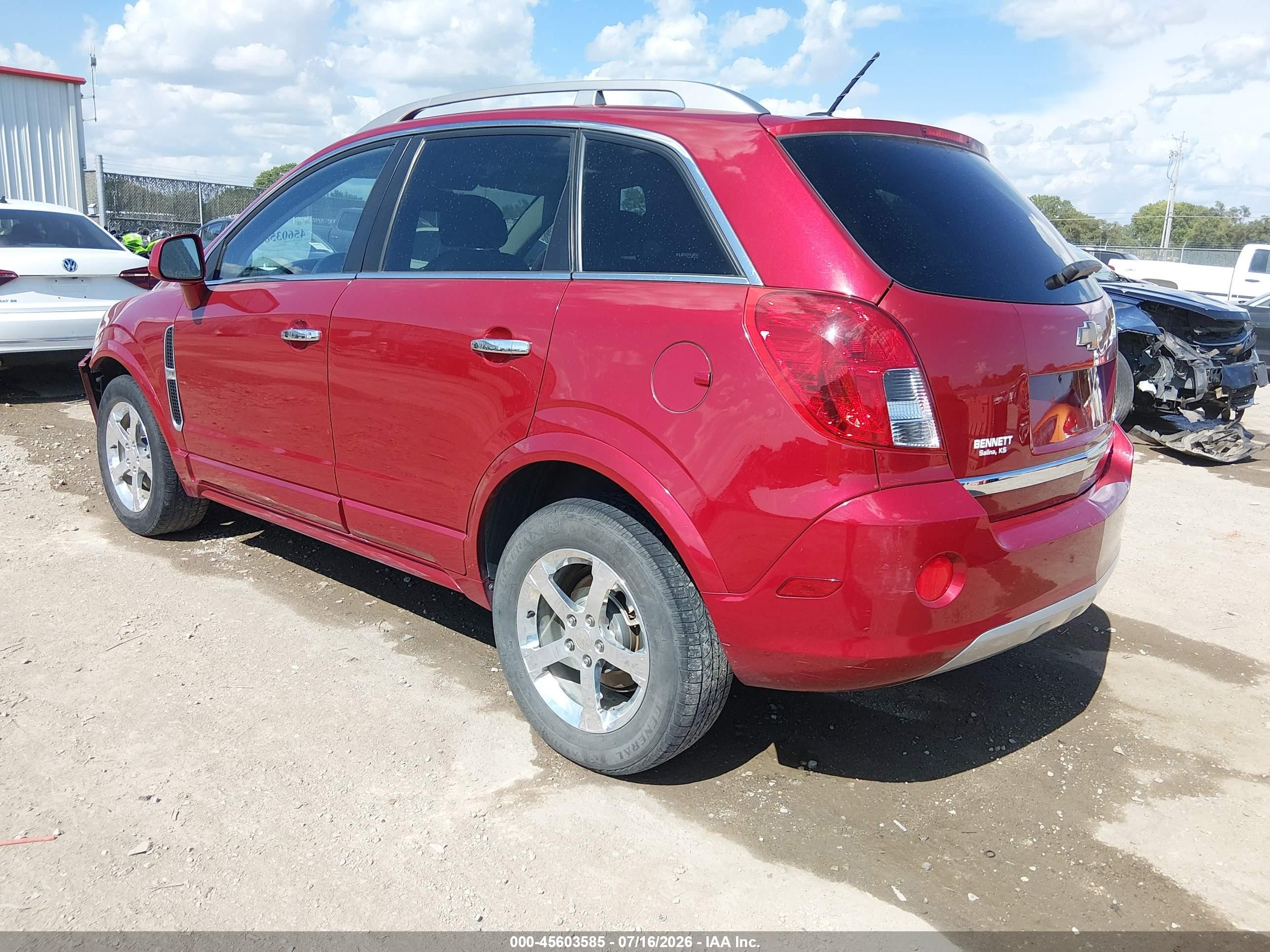 2013 Chevrolet Captiva Sport Fleet Lt Red vin: 3GNAL3EK7DS593630