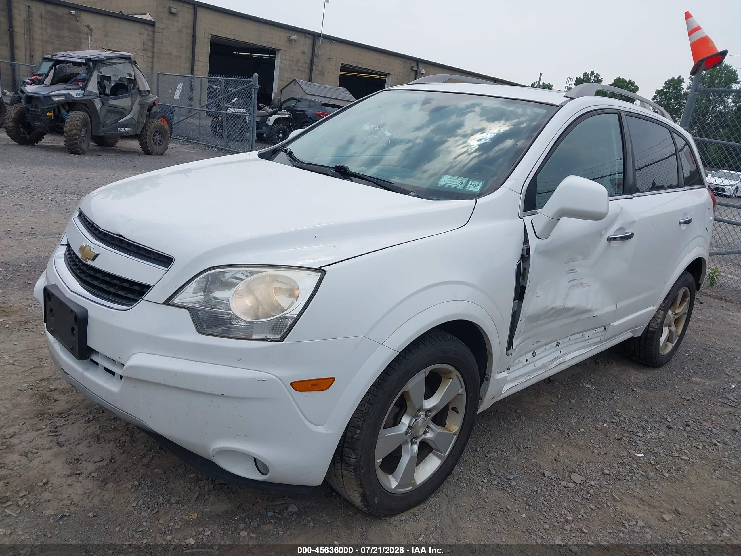 2014 Chevrolet Captiva Sport Fleet Lt White vin: 3GNAL3EK8ES681104