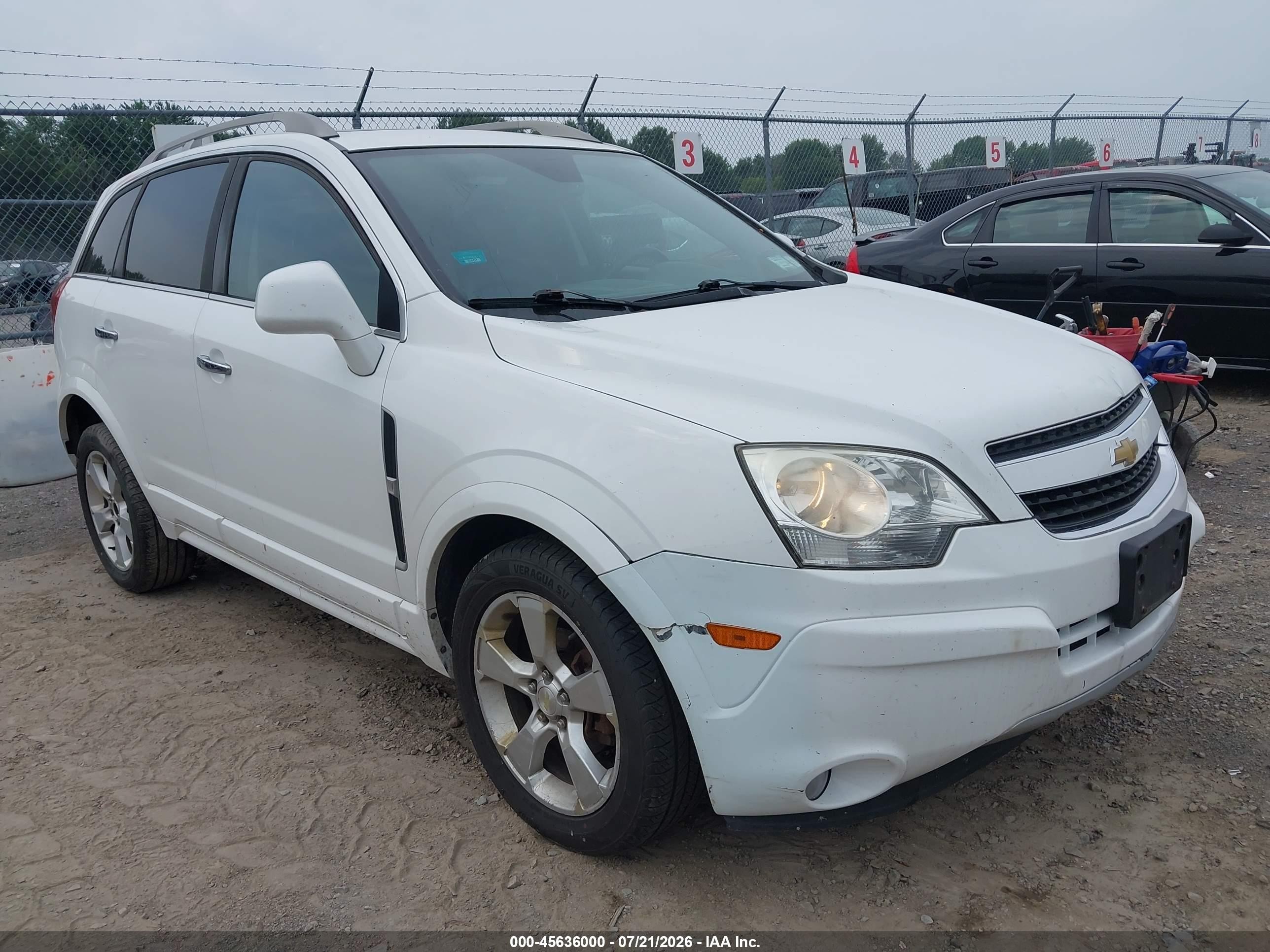 2014 Chevrolet Captiva Sport Fleet Lt White vin: 3GNAL3EK8ES681104