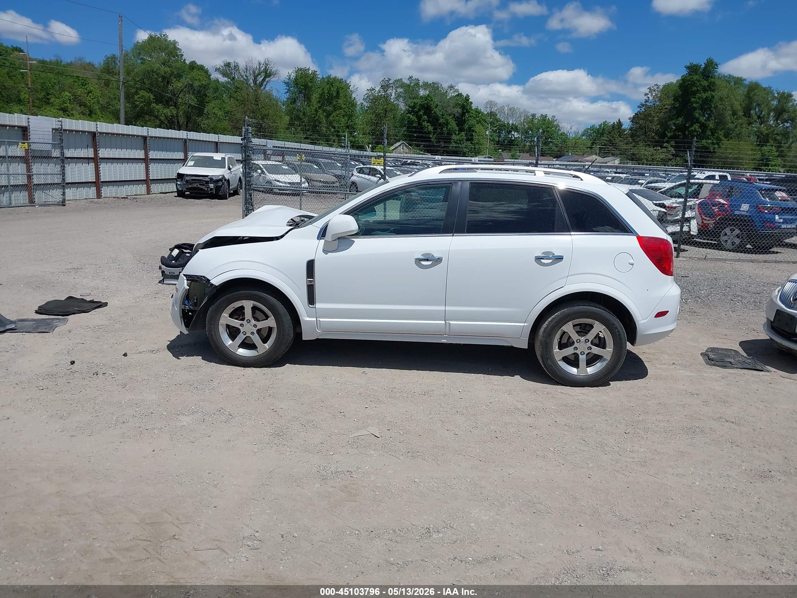 2014 Chevrolet Captiva Sport Lt White vin: 3GNAL3EK9ES504027