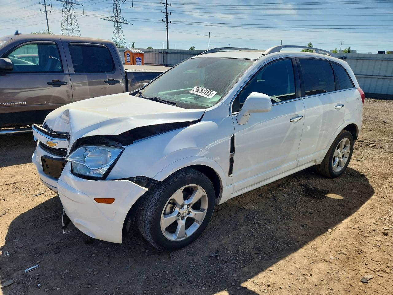 2014 Chevrolet Captiva Lt White vin: 3GNAL3EK9ES546388