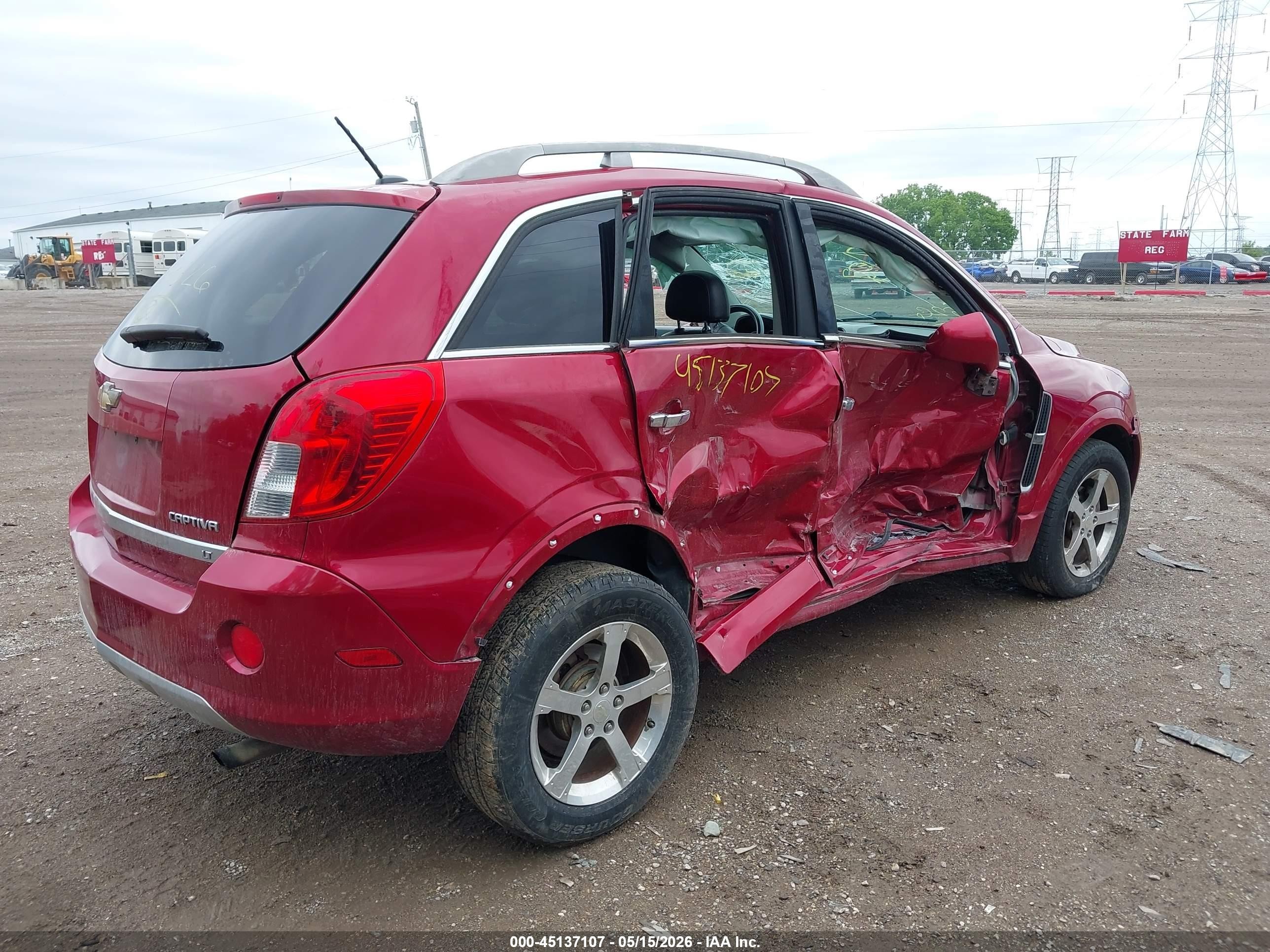 2014 Chevrolet Captiva Sport Lt Red vin: 3GNAL3EK9ES584526