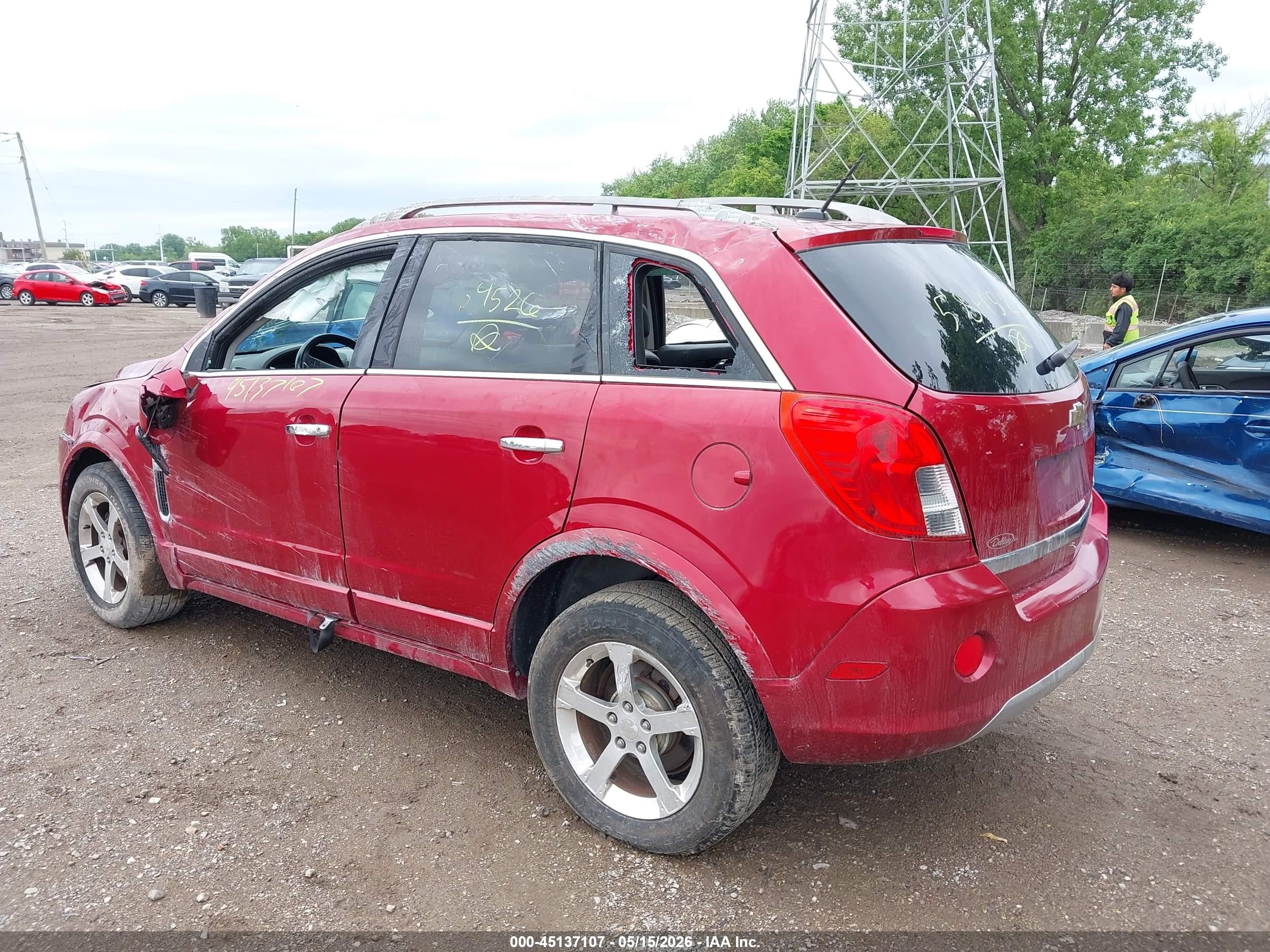 2014 Chevrolet Captiva Sport Lt Red vin: 3GNAL3EK9ES584526