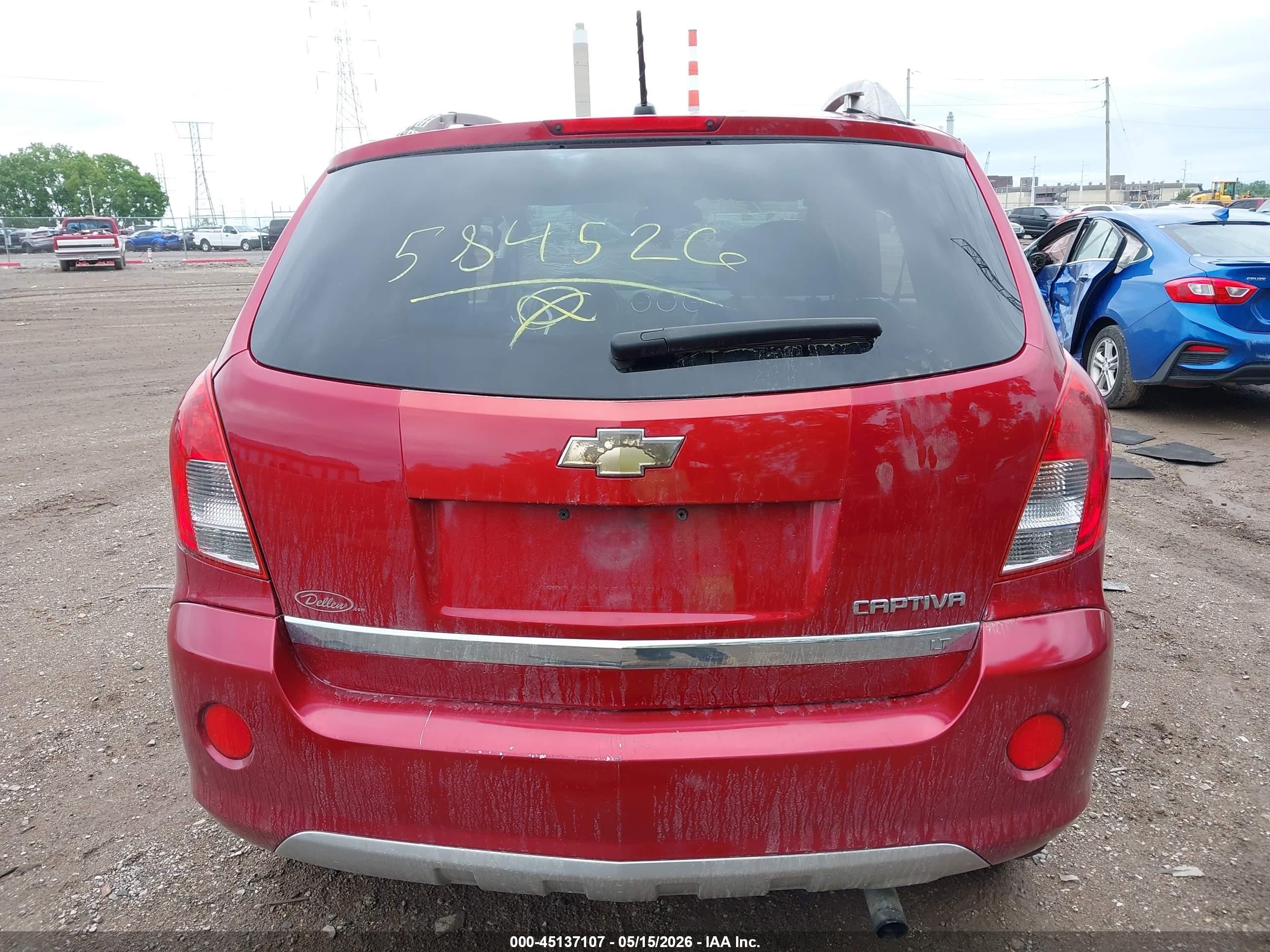 2014 Chevrolet Captiva Sport Lt Red vin: 3GNAL3EK9ES584526
