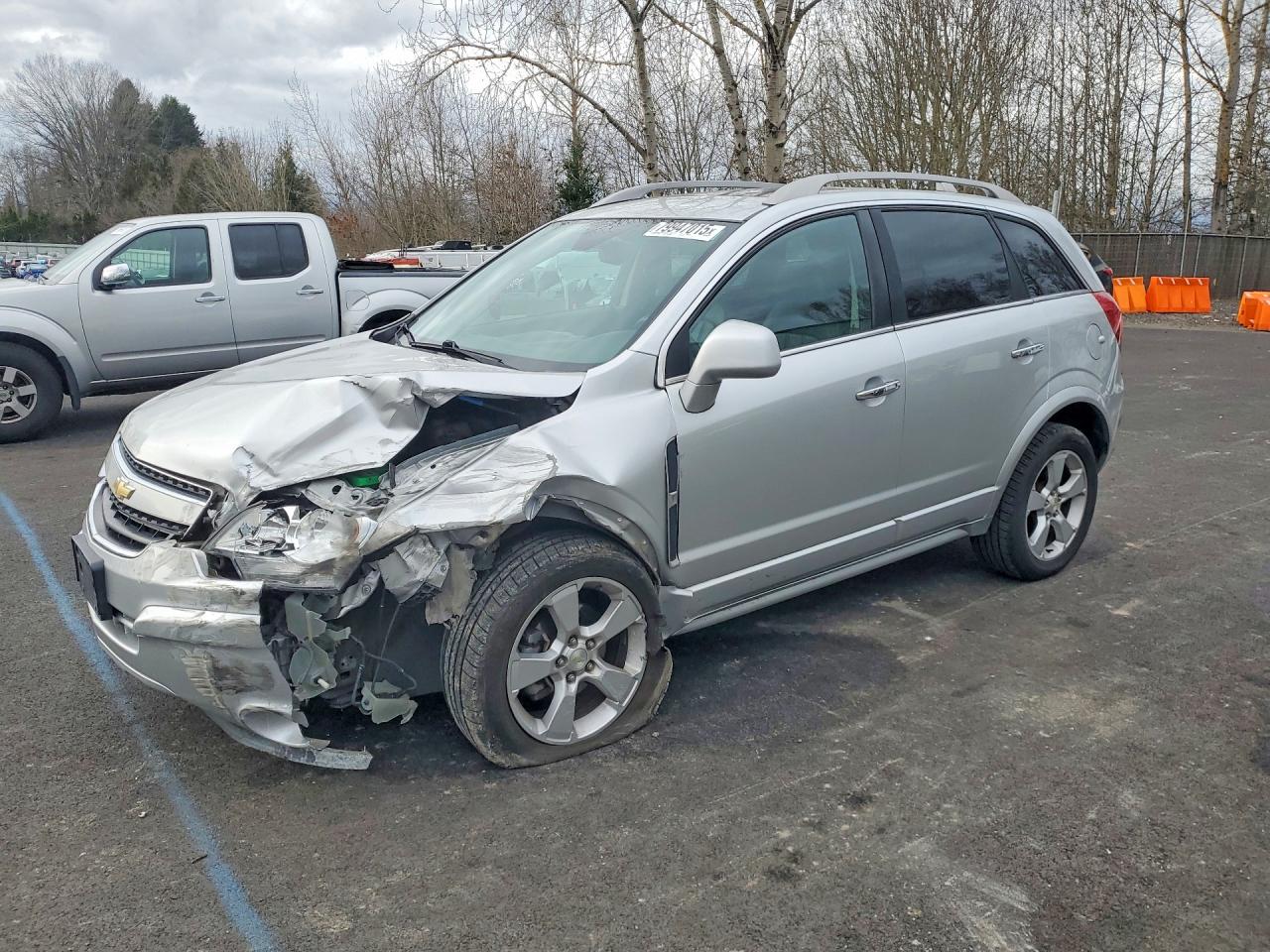 2014 Chevrolet Captiva Ltz Silver vin: 3GNAL4EK2ES672145