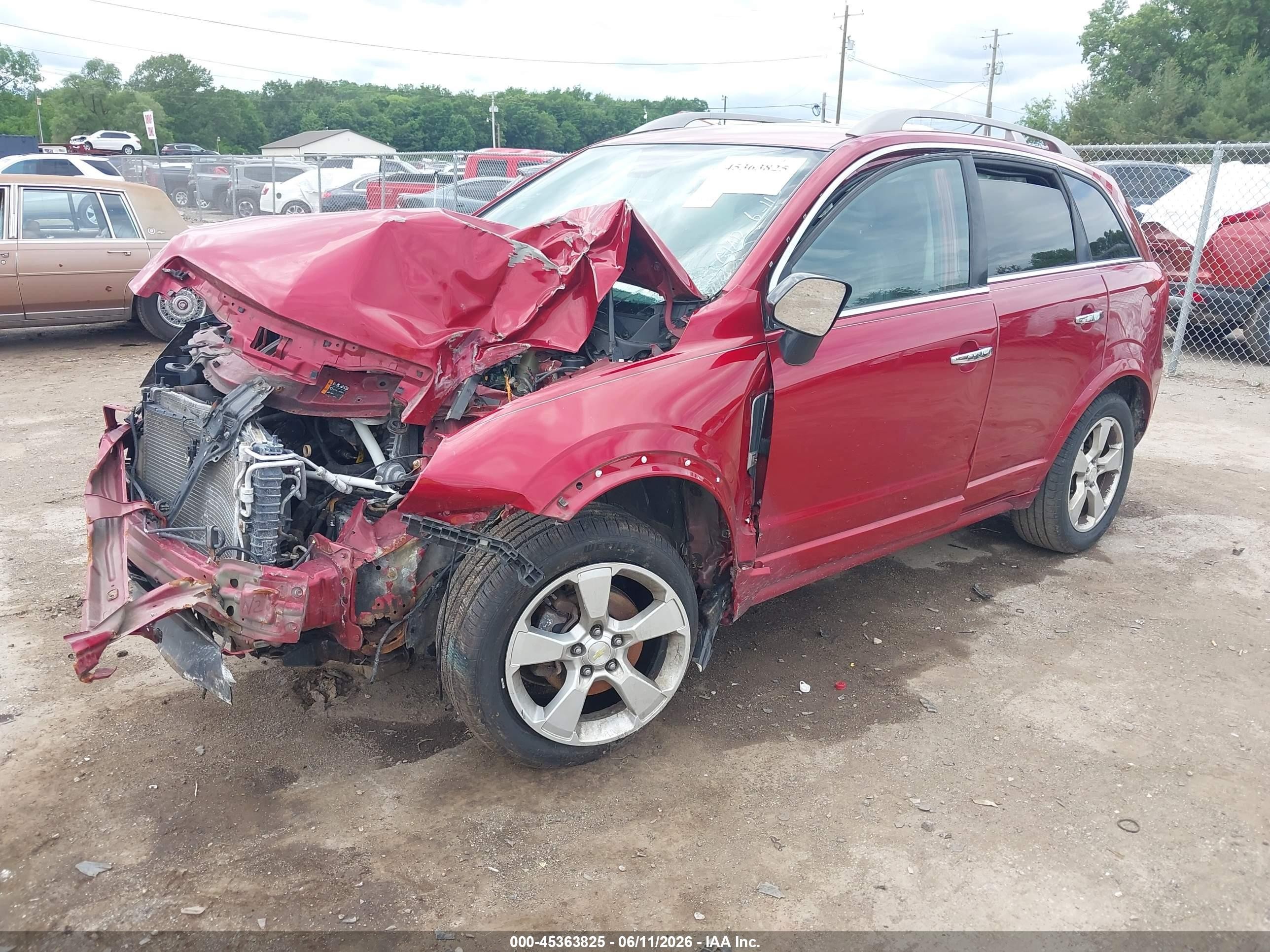 2013 Chevrolet Captiva Sport Ltz Red vin: 3GNAL4EK3DS553681