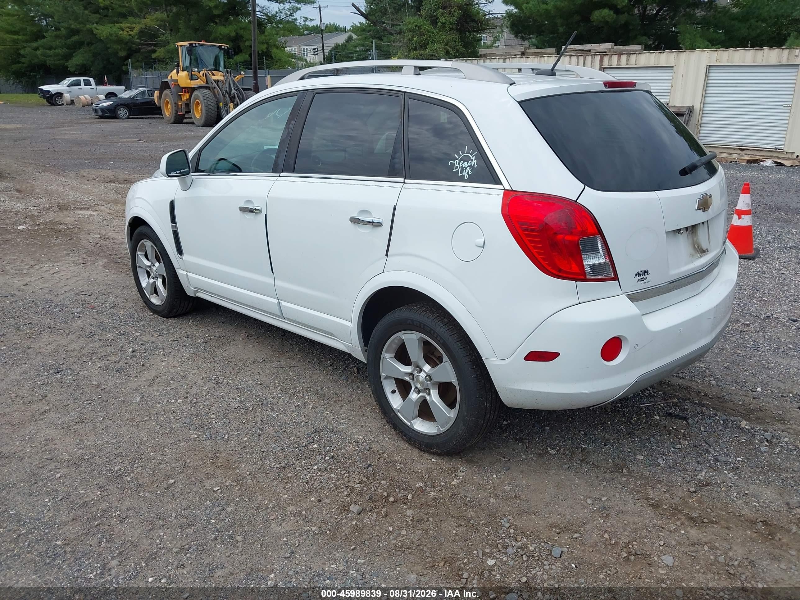 2014 Chevrolet Captiva Sport Ltz White vin: 3GNAL4EK4ES557062
