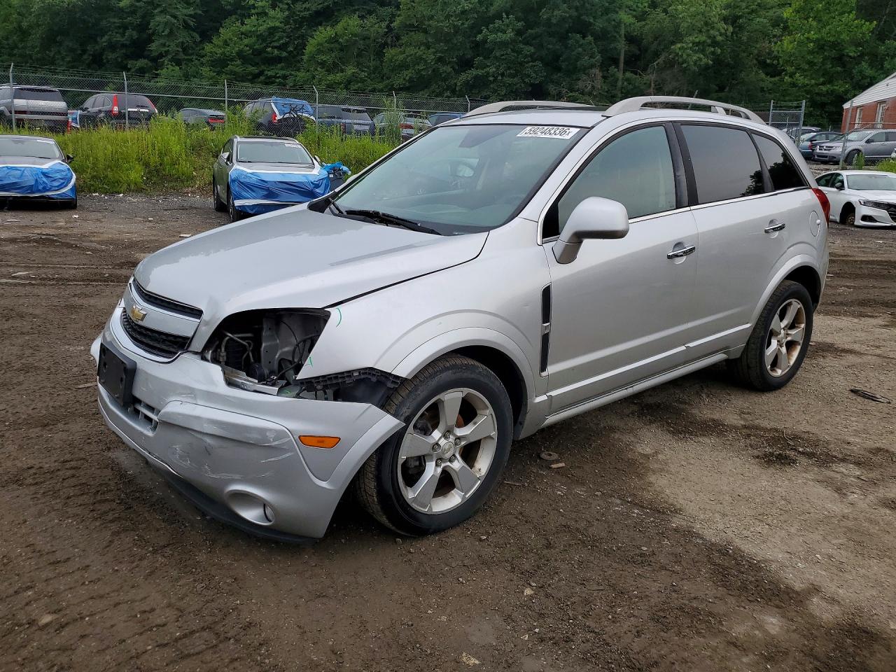 2014 Chevrolet Captiva Ltz Silver vin: 3GNAL4EK6ES666770