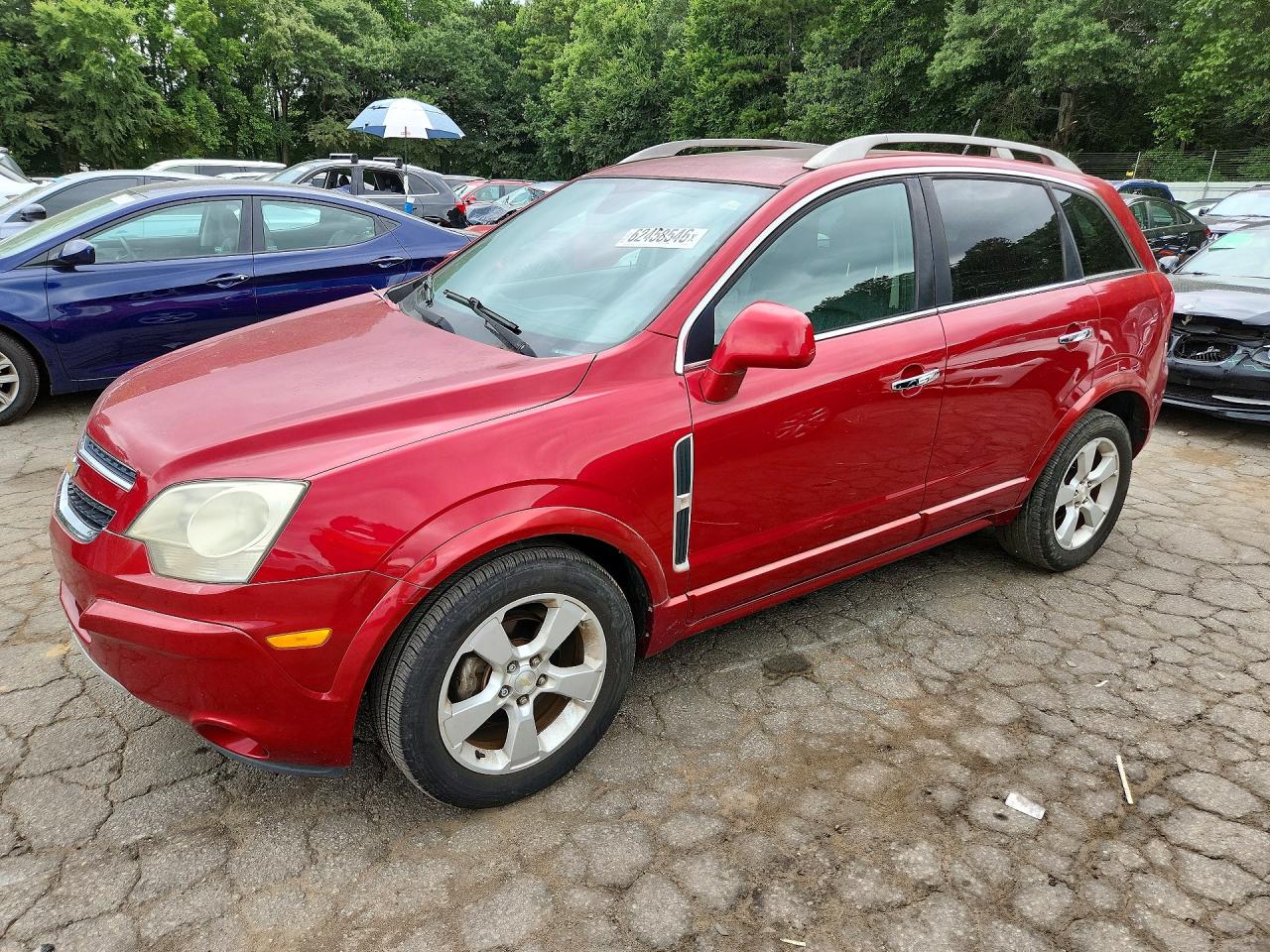 2014 Chevrolet Captiva Ltz Red vin: 3GNAL4EK7ES547593