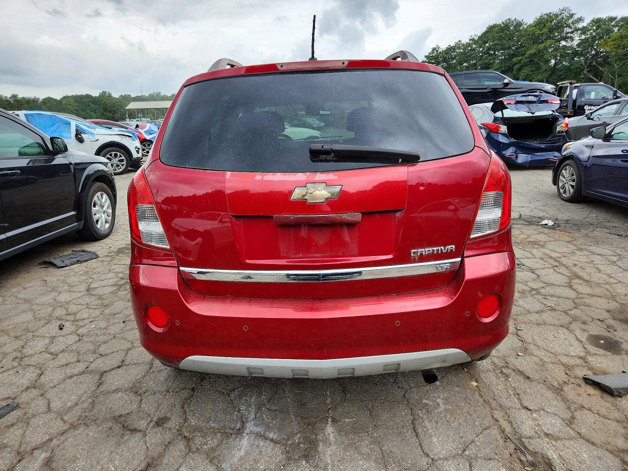 2014 Chevrolet Captiva Ltz Red vin: 3GNAL4EK7ES547593