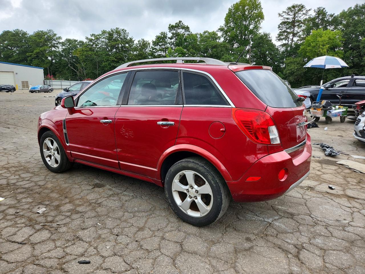 2014 Chevrolet Captiva Ltz Red vin: 3GNAL4EK7ES547593