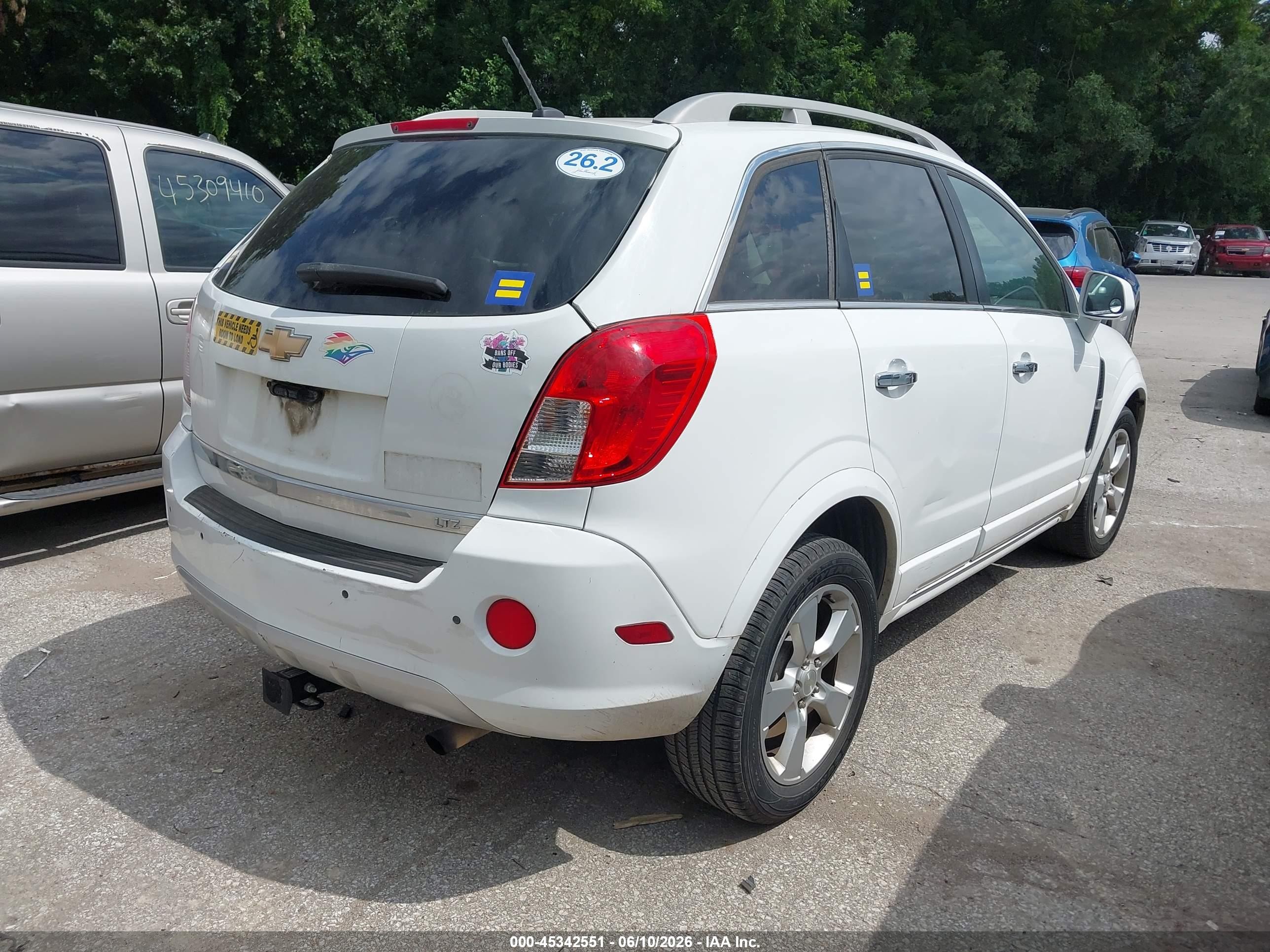 2014 Chevrolet Captiva Sport Ltz White vin: 3GNAL4EK9ES610693