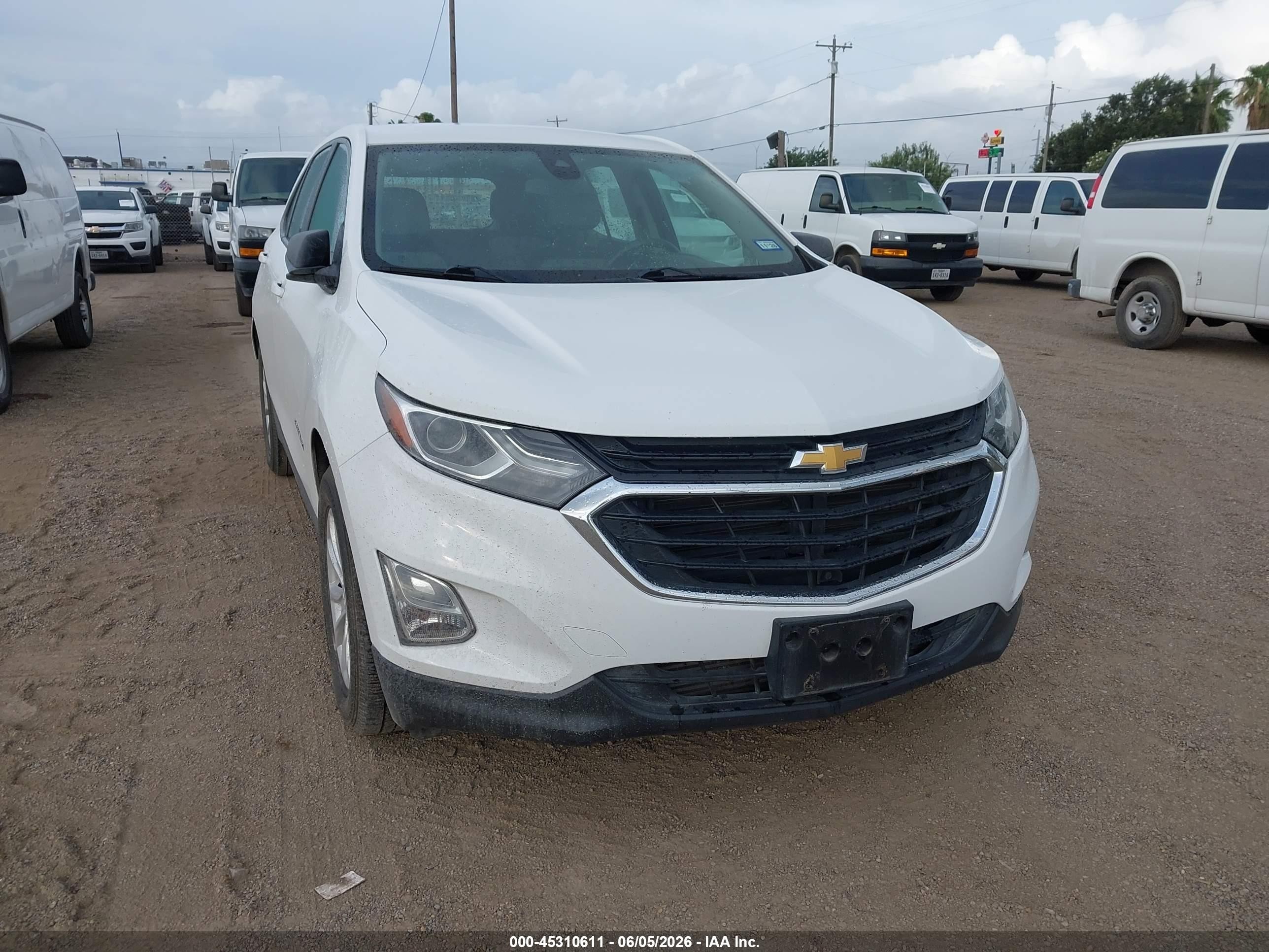 2020 Chevrolet Equinox Fwd 1fl White vin: 3GNAXFEV4LS584673