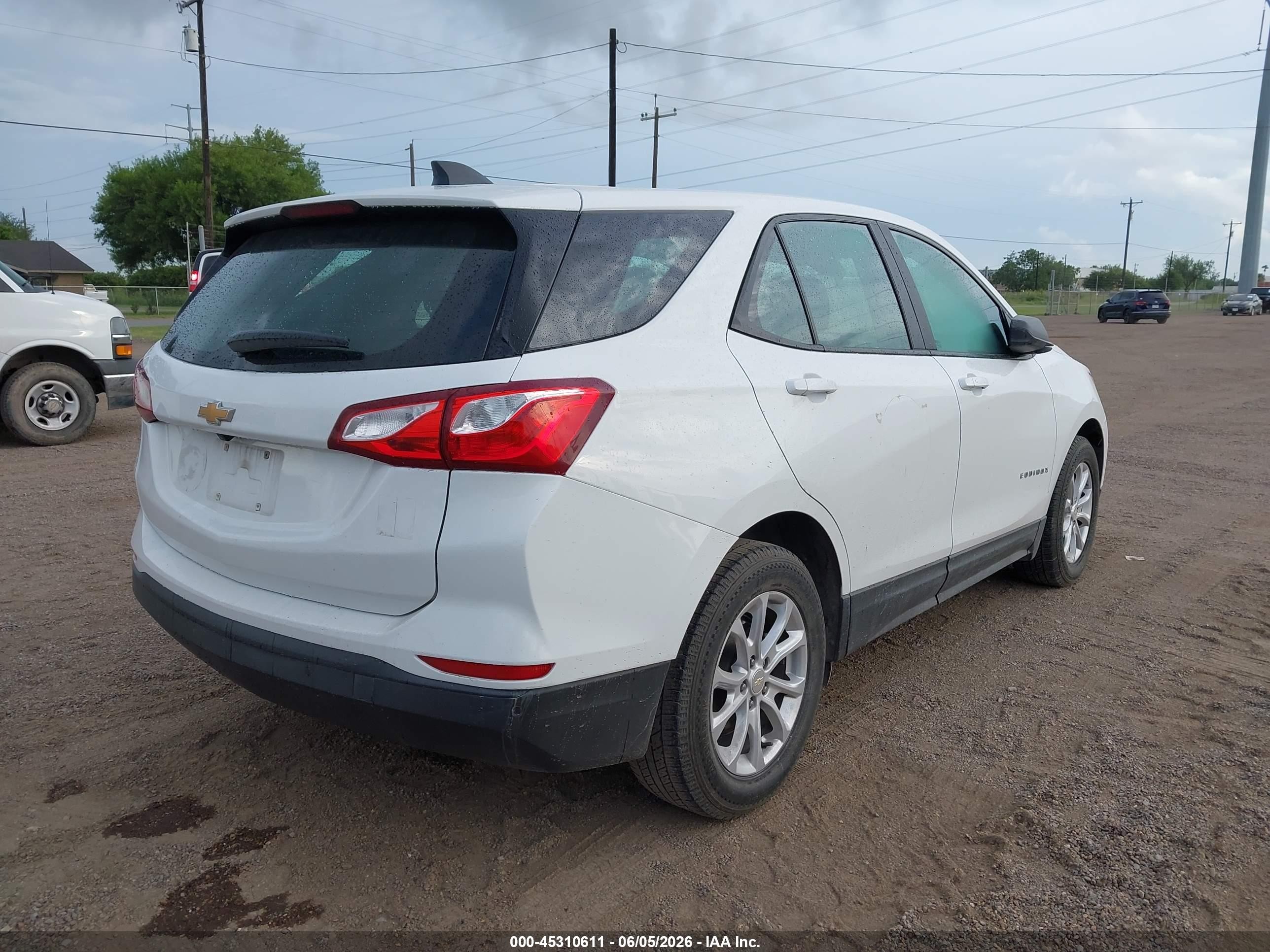 2020 Chevrolet Equinox Fwd 1fl White vin: 3GNAXFEV4LS584673