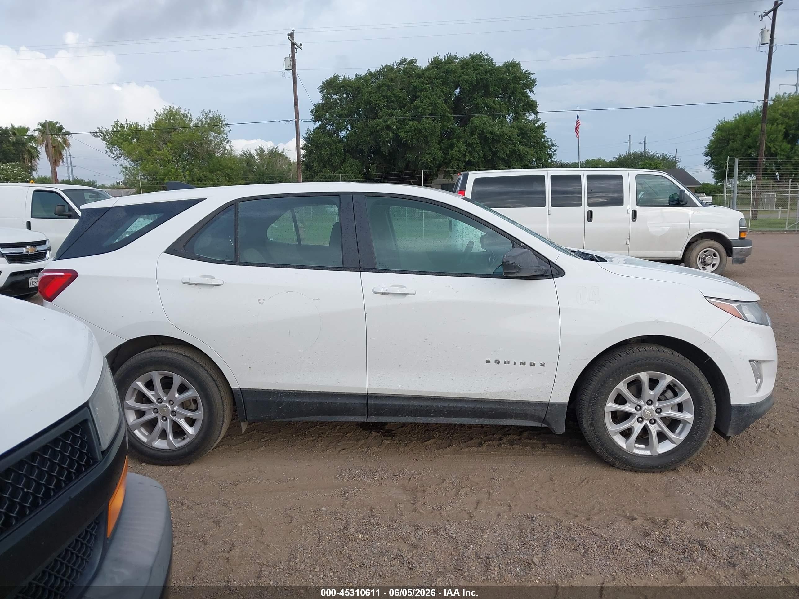 2020 Chevrolet Equinox Fwd 1fl White vin: 3GNAXFEV4LS584673
