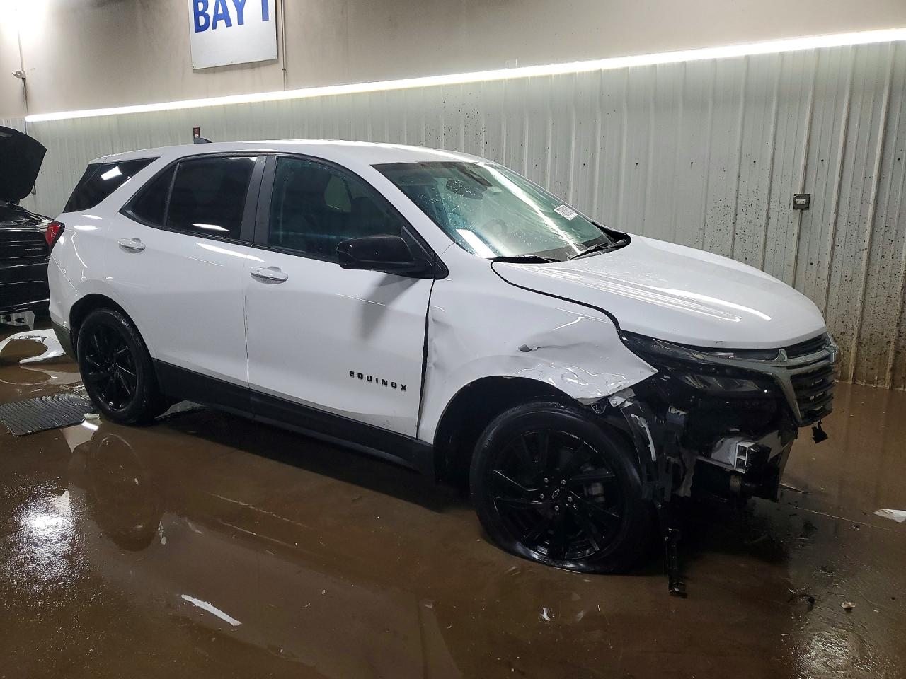 2024 Chevrolet Equinox Ls White vin: 3GNAXHEG3RL189965