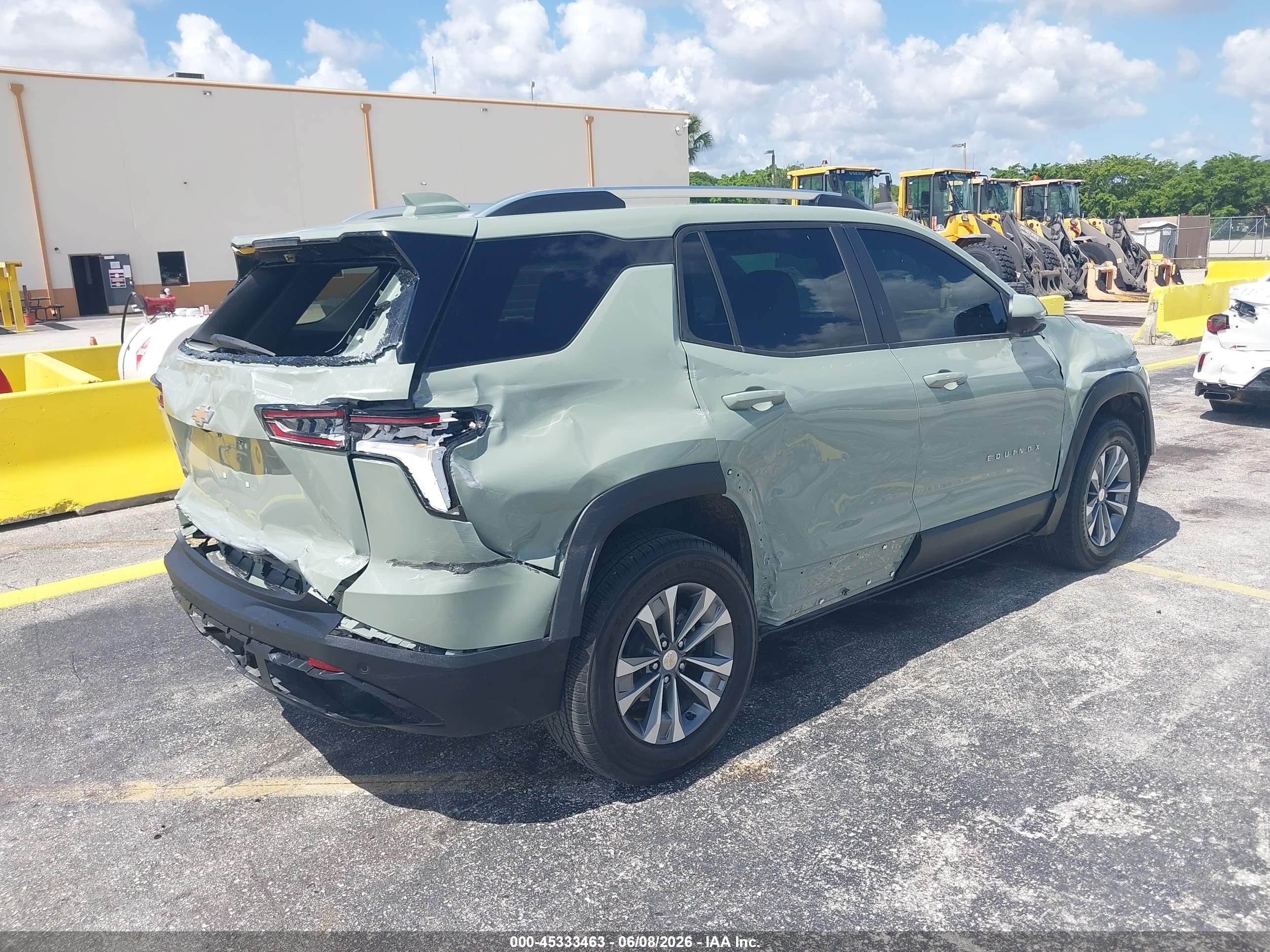 2025 Chevrolet Equinox Fwd Lt Зеленый vin: 3GNAXHEG3SL214983