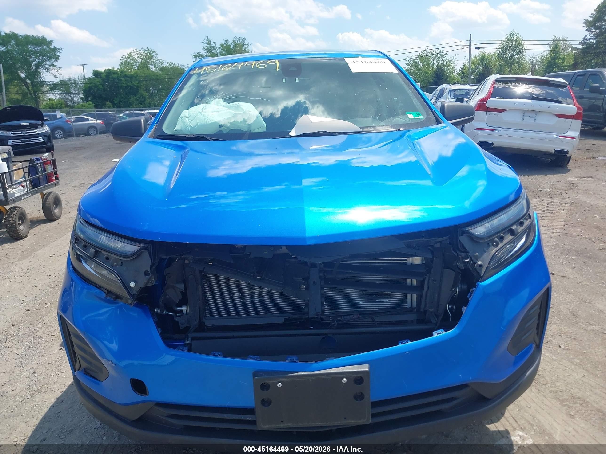 2024 Chevrolet Equinox Fwd Ls Синий vin: 3GNAXHEG7RL298817