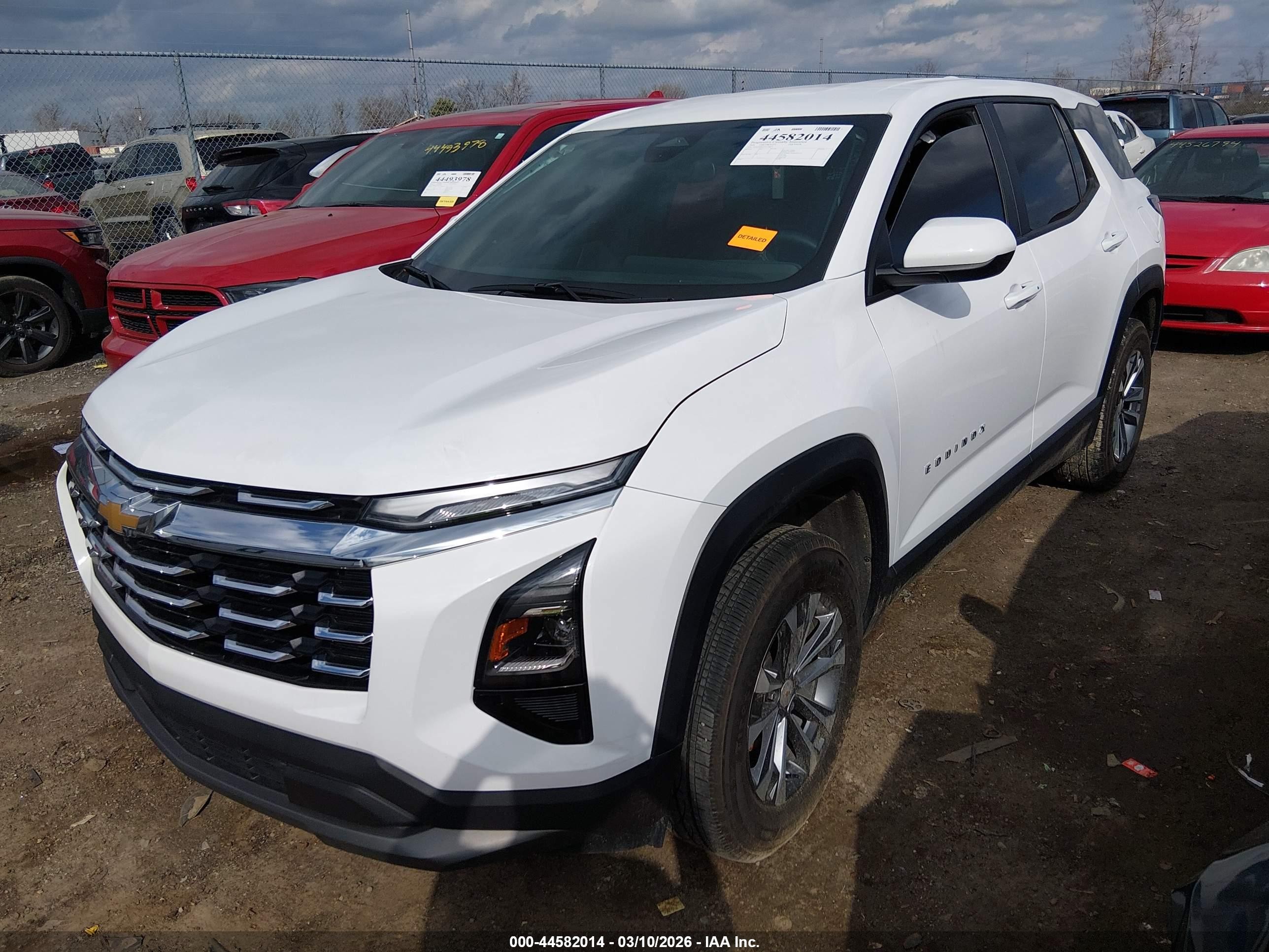 2026 Chevrolet Equinox Fwd Lt Белый vin: 3GNAXHEG7TL170679
