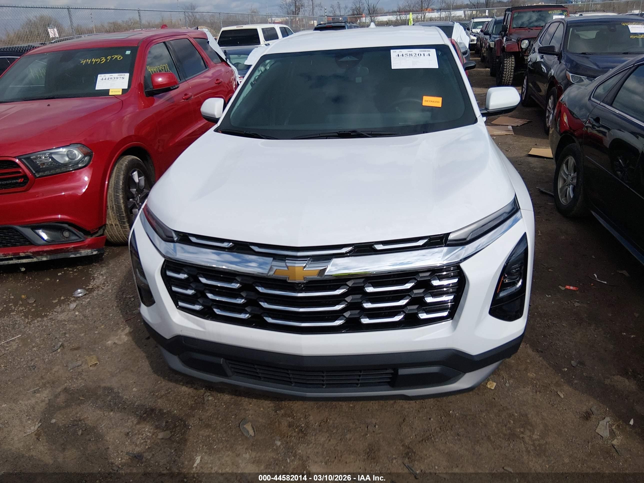 2026 Chevrolet Equinox Fwd Lt Белый vin: 3GNAXHEG7TL170679