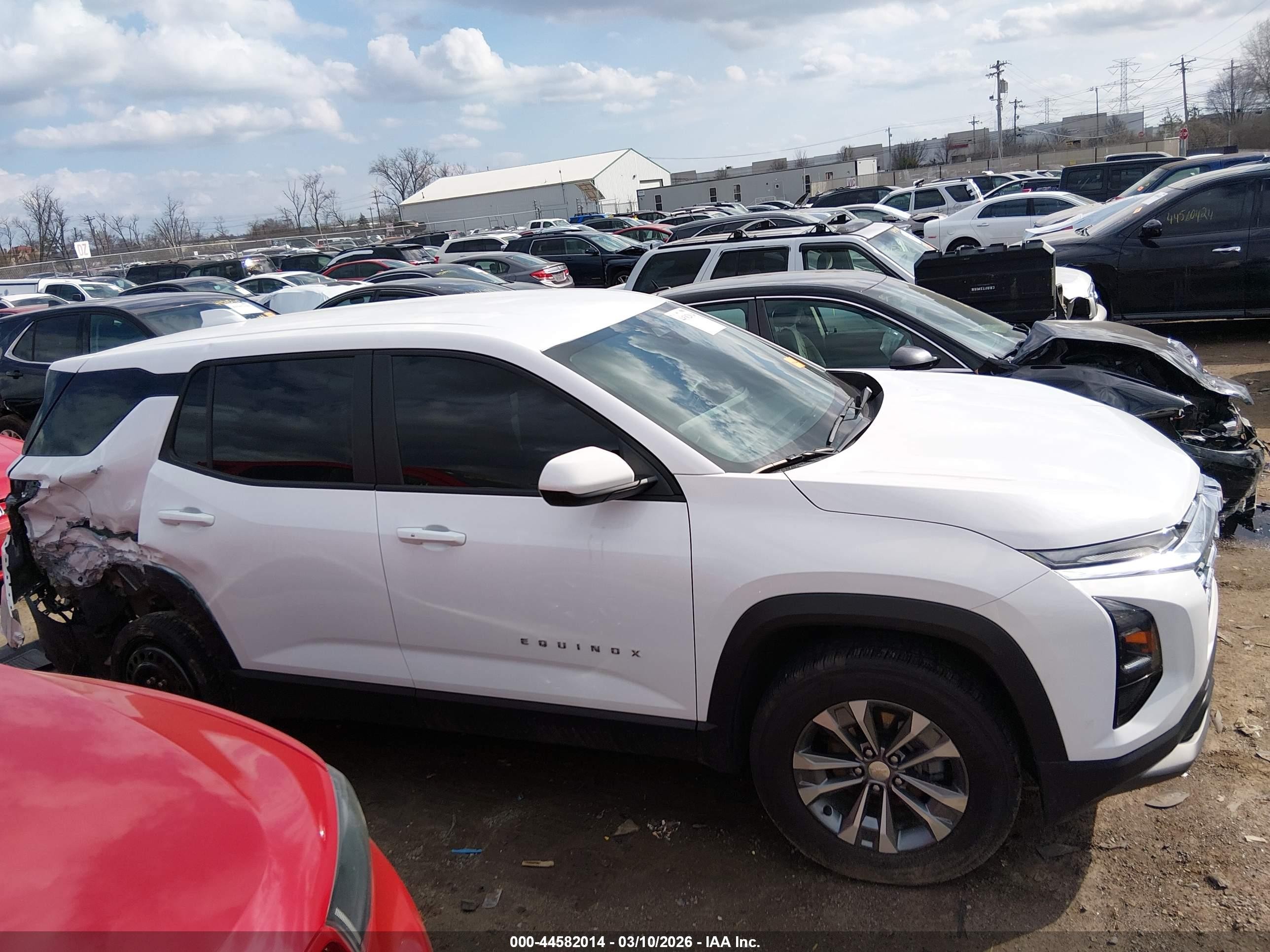 2026 Chevrolet Equinox Fwd Lt Белый vin: 3GNAXHEG7TL170679