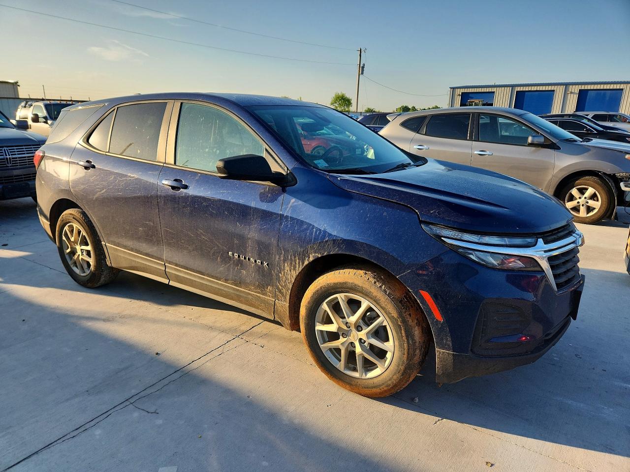 2023 Chevrolet Equinox Ls Blue vin: 3GNAXHEG8PL117530