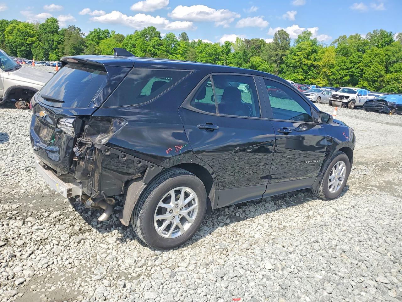 2024 Chevrolet Equinox Ls Черный vin: 3GNAXHEG9RL196208