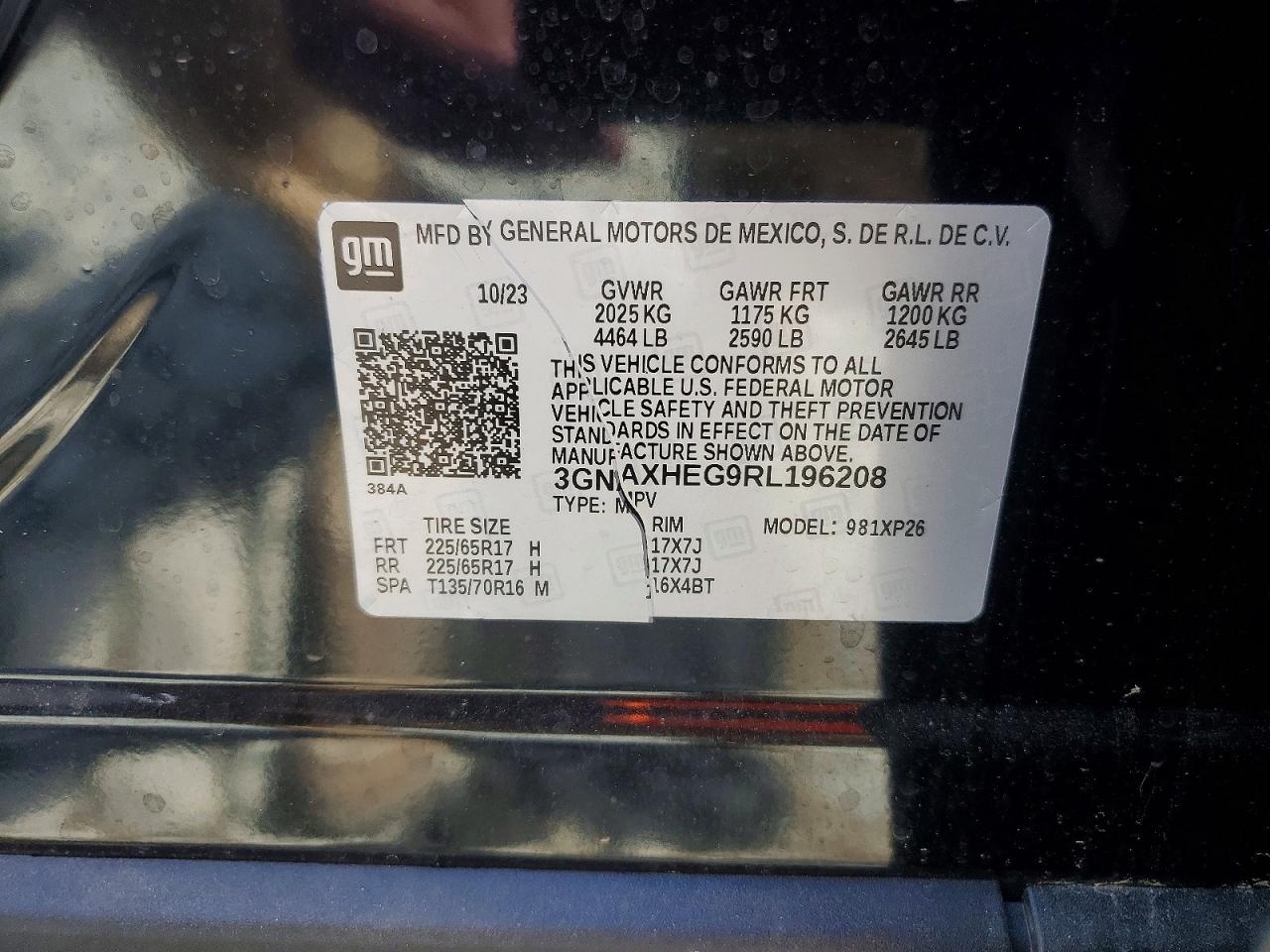 2024 Chevrolet Equinox Ls Черный vin: 3GNAXHEG9RL196208