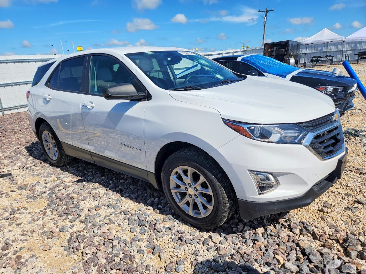 2020 Chevrolet Equinox Ls White vin: 3GNAXHEV0LS591387