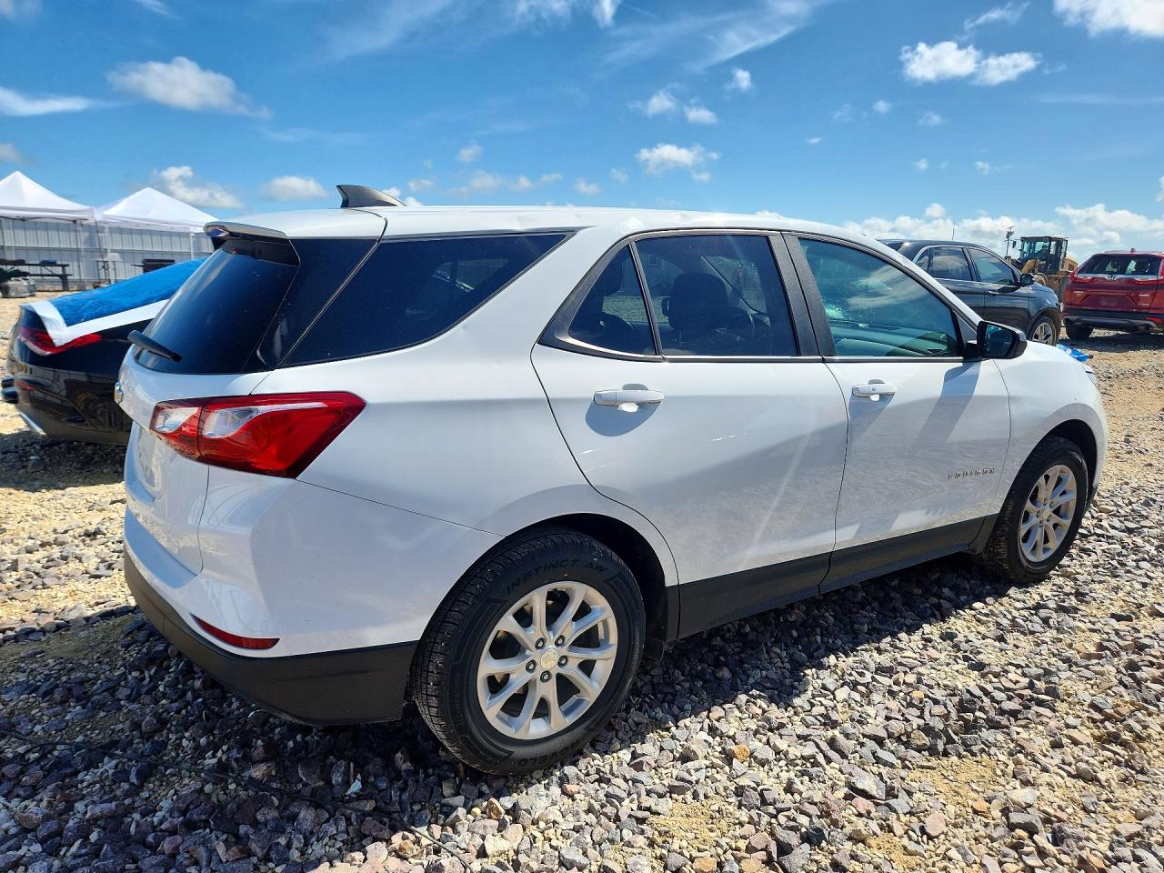 2020 Chevrolet Equinox Ls White vin: 3GNAXHEV0LS591387