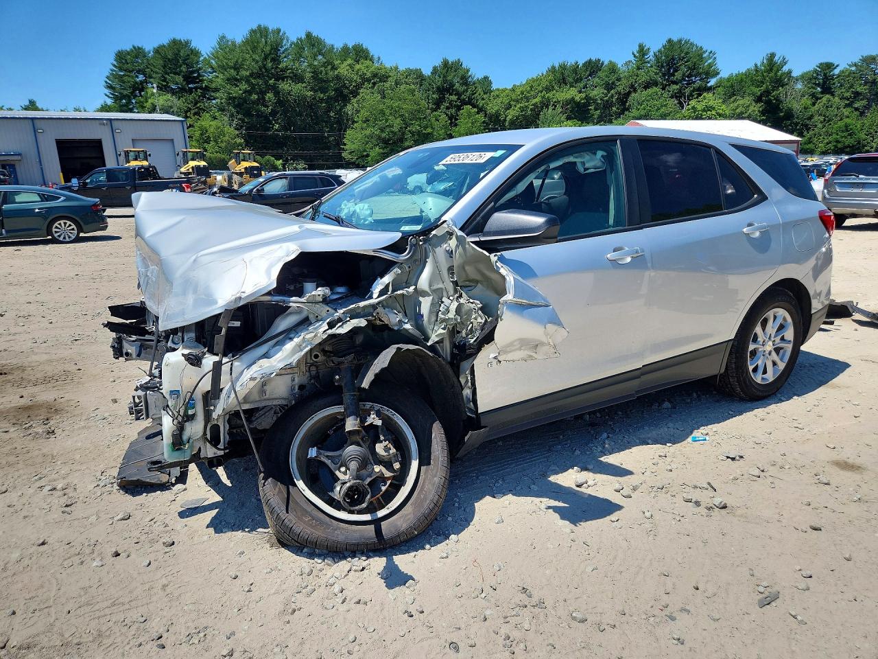 2020 Chevrolet Equinox Ls Silver vin: 3GNAXHEV0LS695295