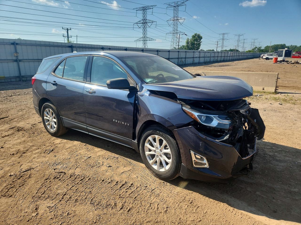 2018 Chevrolet Equinox Ls Gray vin: 3GNAXHEV2JS541314