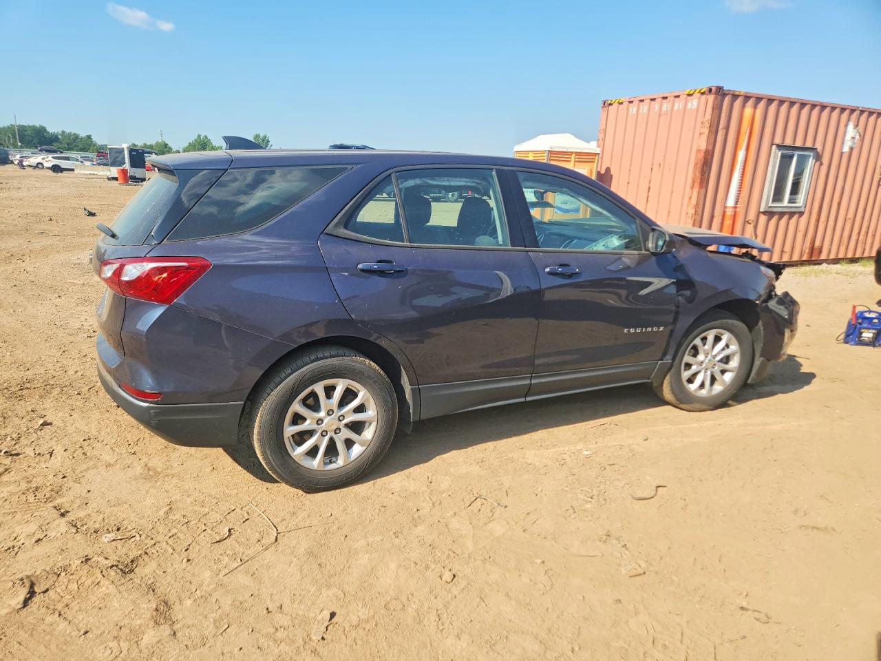 2018 Chevrolet Equinox Ls Gray vin: 3GNAXHEV2JS541314