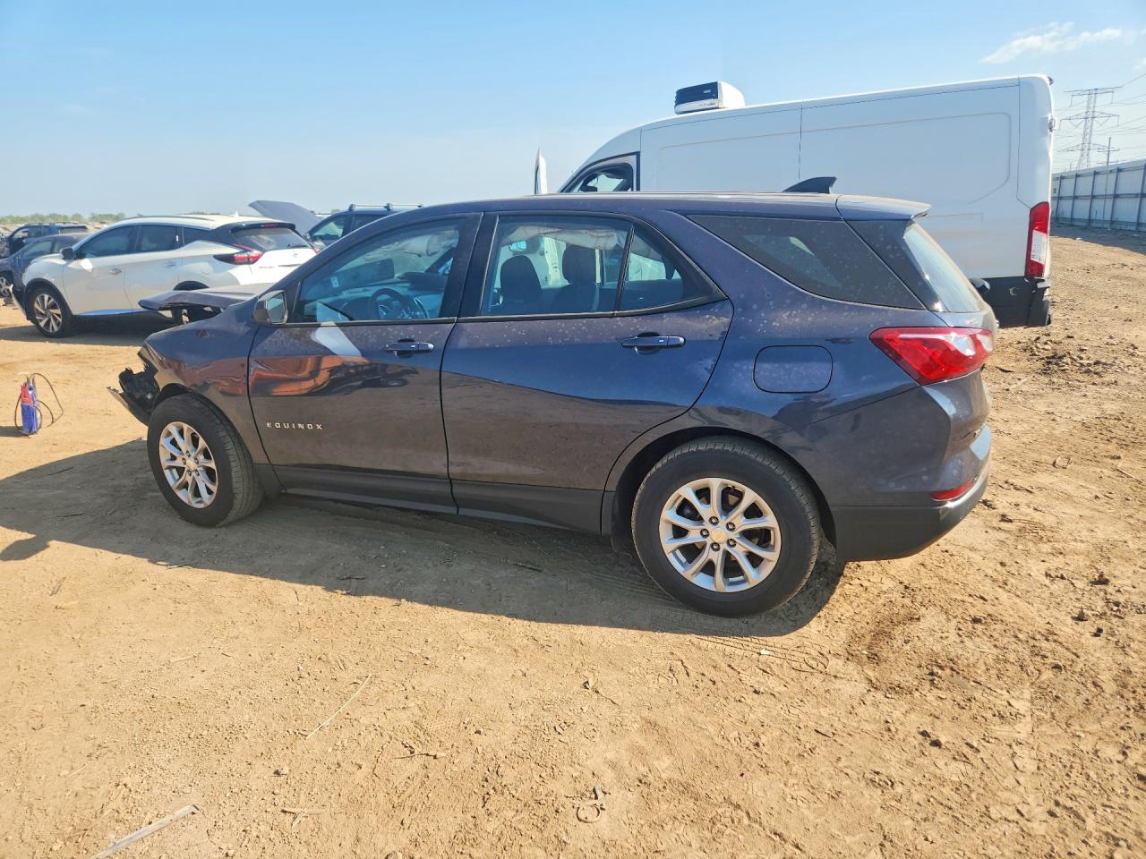 2018 Chevrolet Equinox Ls Gray vin: 3GNAXHEV2JS541314