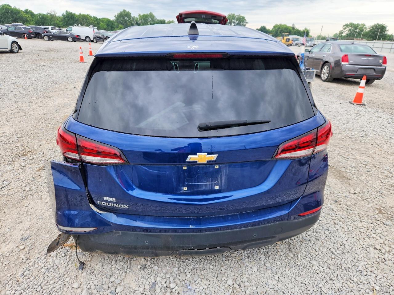 2022 Chevrolet Equinox Ls Blue vin: 3GNAXHEV3NS144409