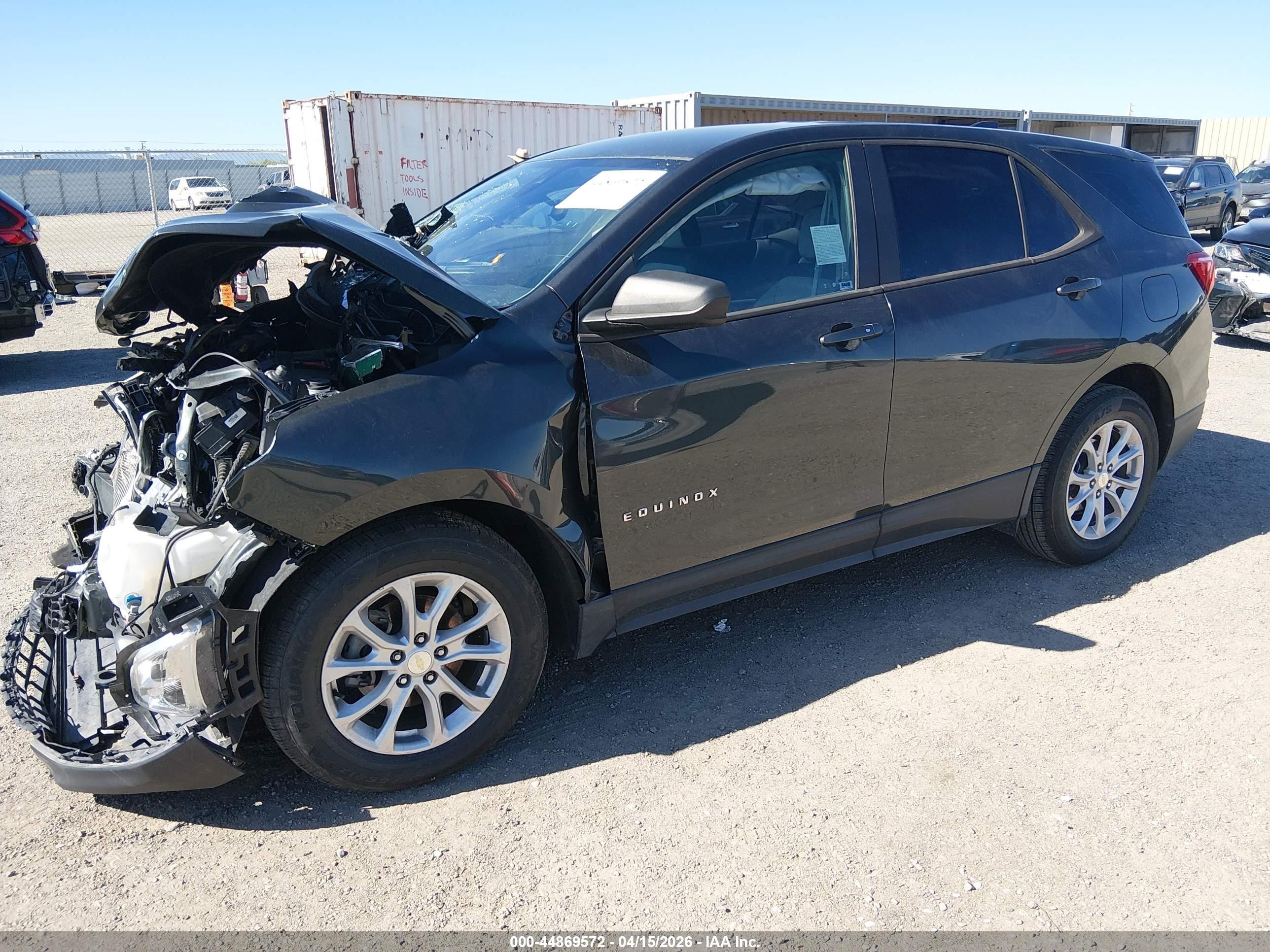 2020 Chevrolet Equinox Fwd Ls Gray vin: 3GNAXHEV4LS676376