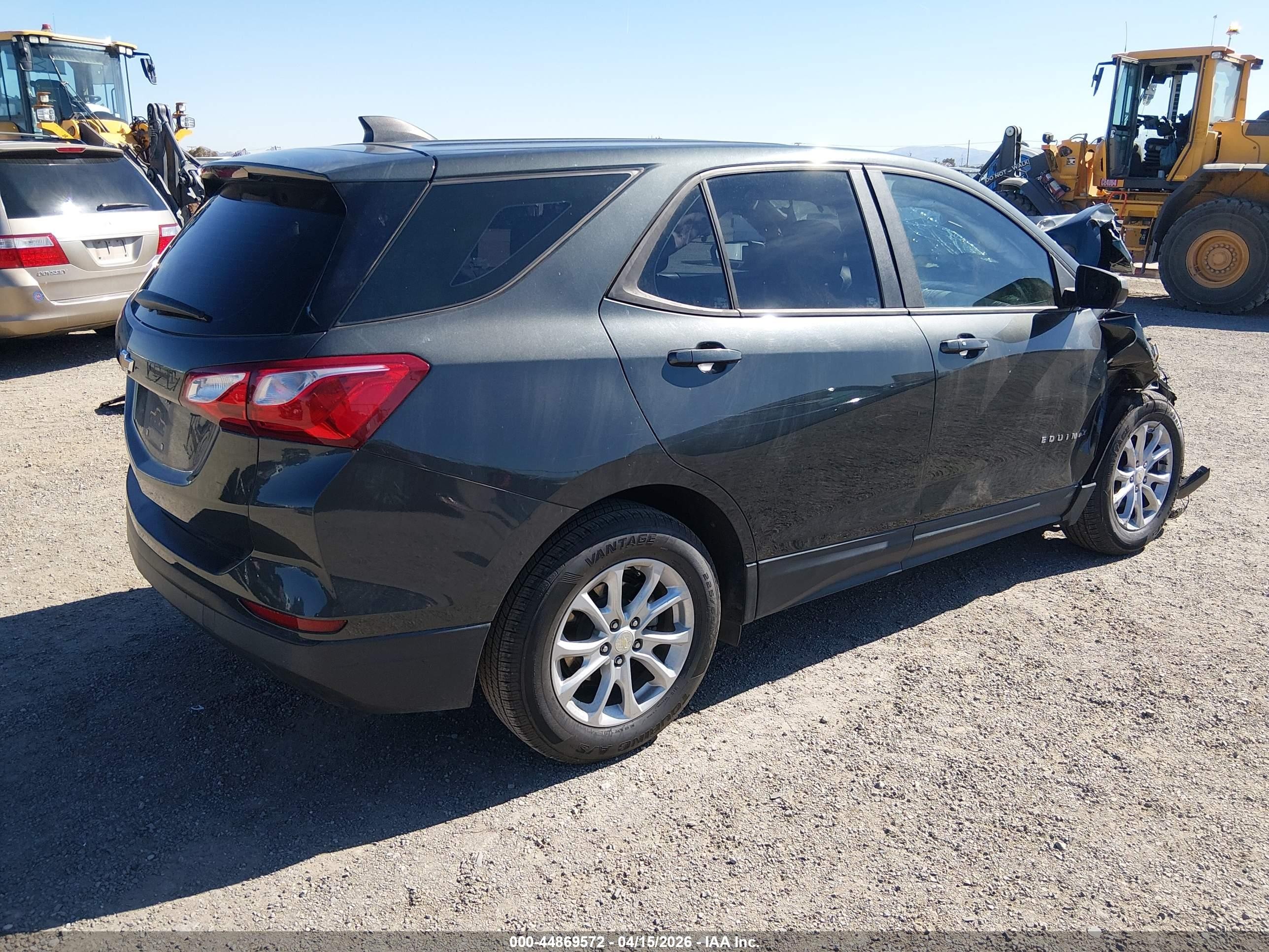 2020 Chevrolet Equinox Fwd Ls Gray vin: 3GNAXHEV4LS676376
