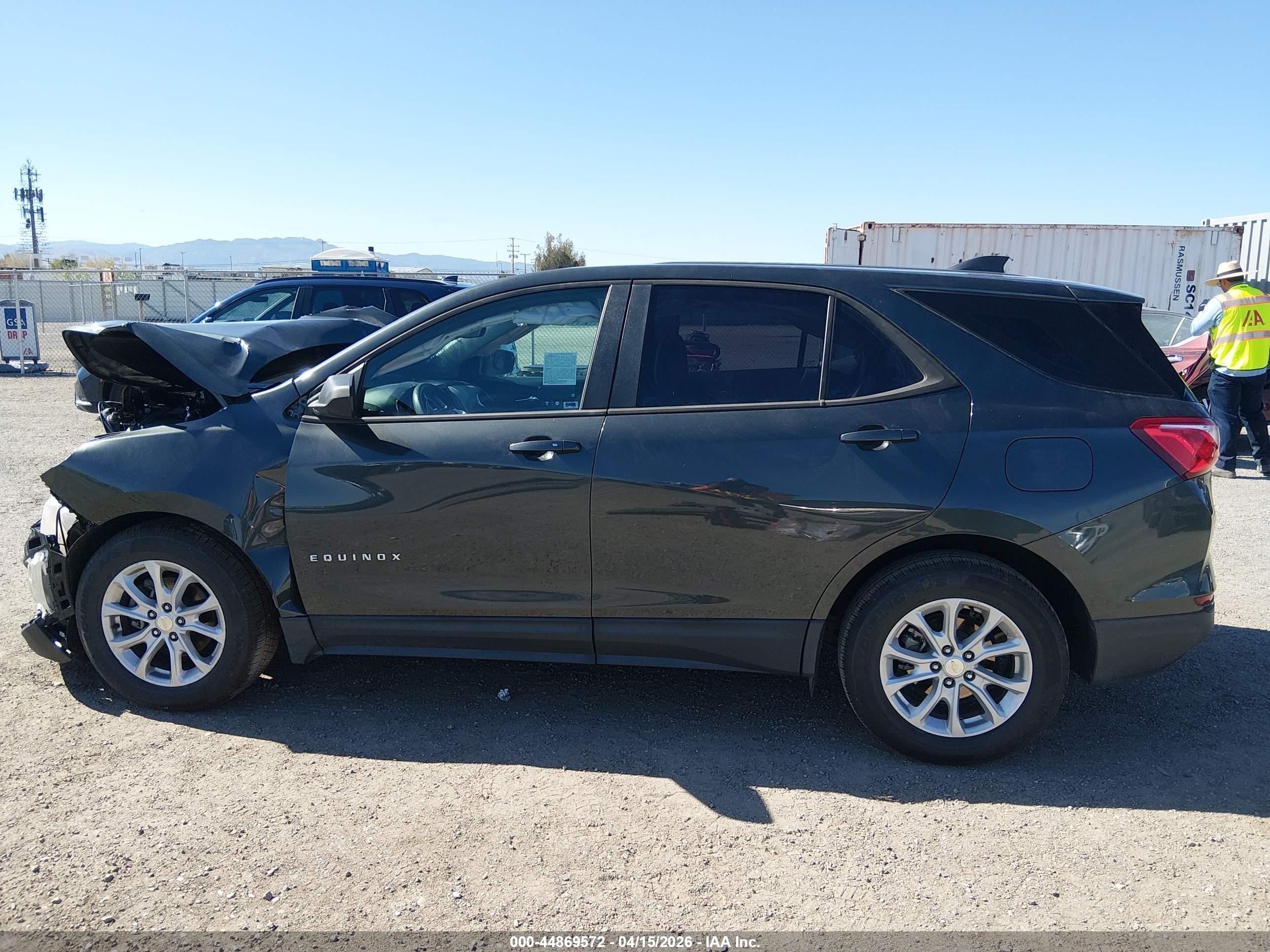 2020 Chevrolet Equinox Fwd Ls Gray vin: 3GNAXHEV4LS676376