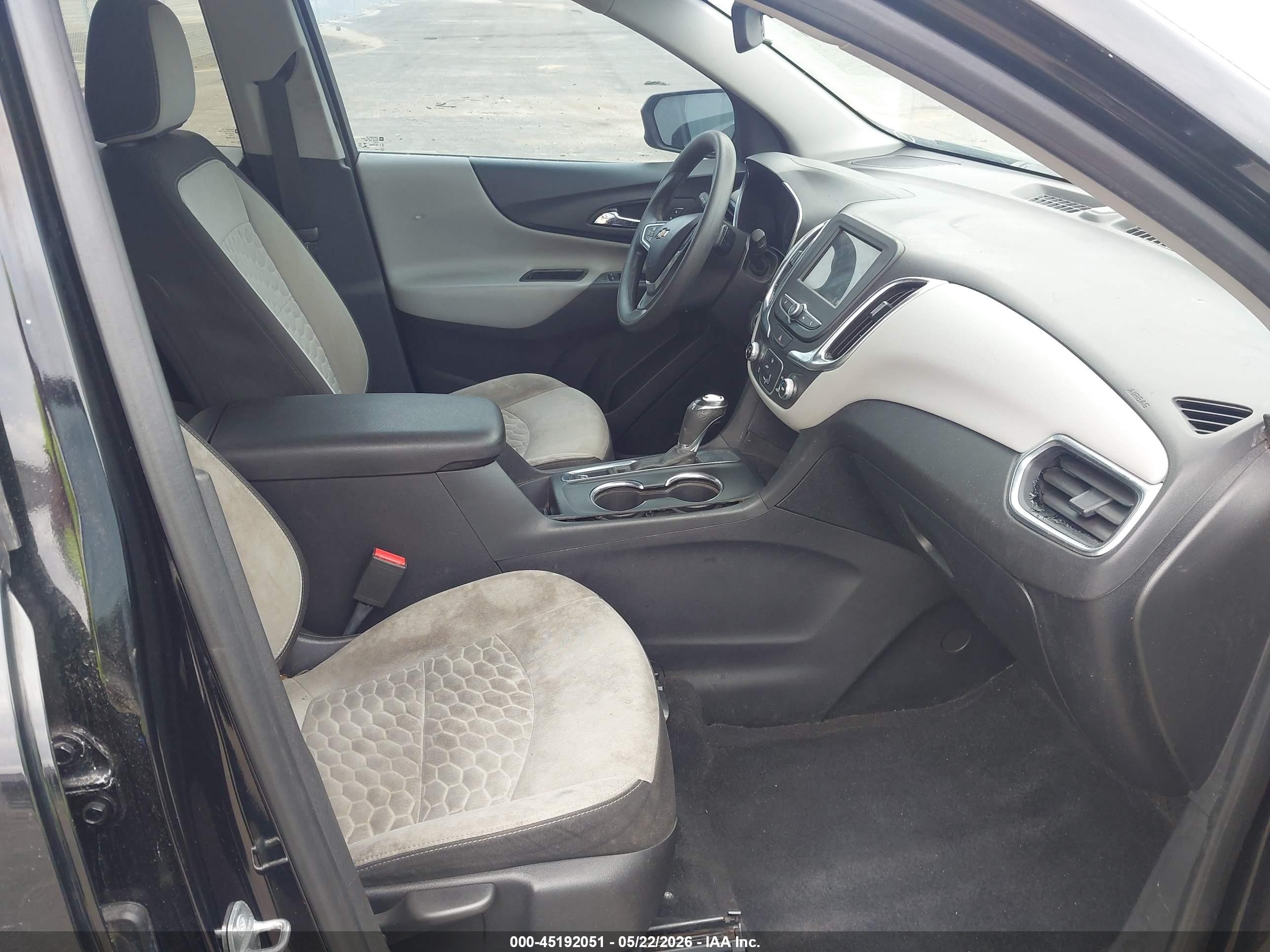 2019 Chevrolet Equinox Ls Black vin: 3GNAXHEV5KL353740