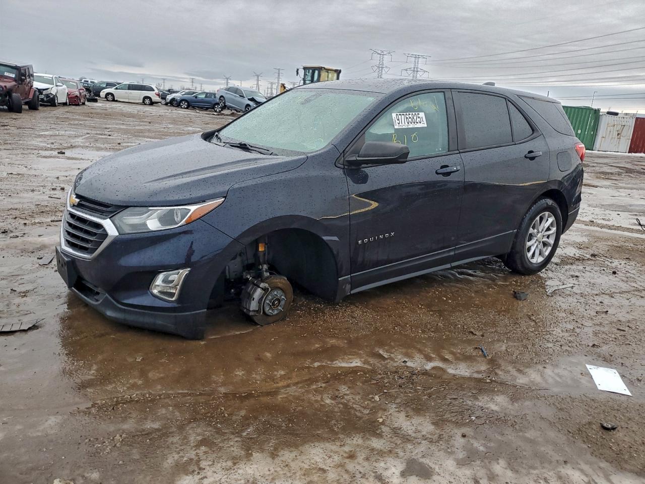 2020 Chevrolet Equinox Ls Blue vin: 3GNAXHEV7LS530974